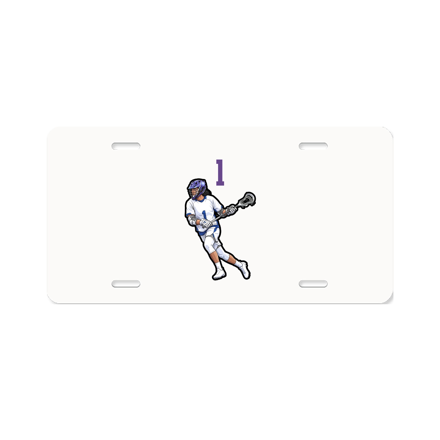 License Plate — Number Top in Classic