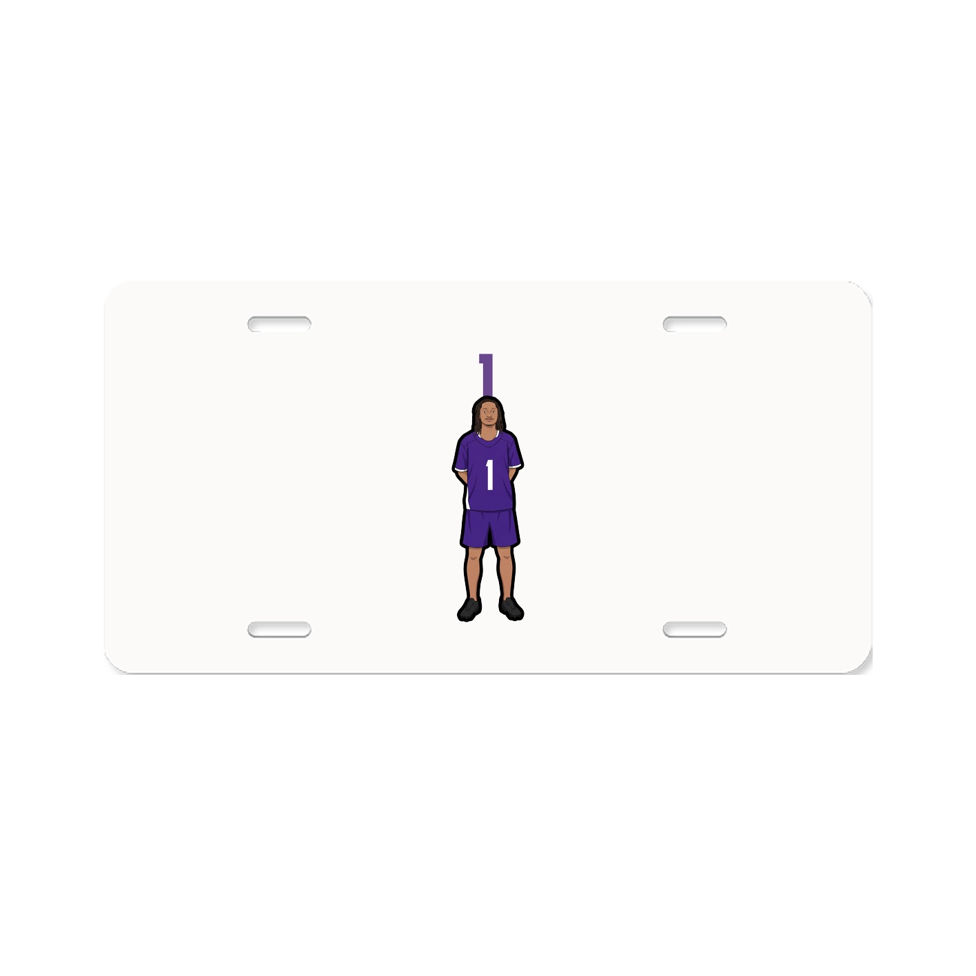 License Plate — Number Top in Classic