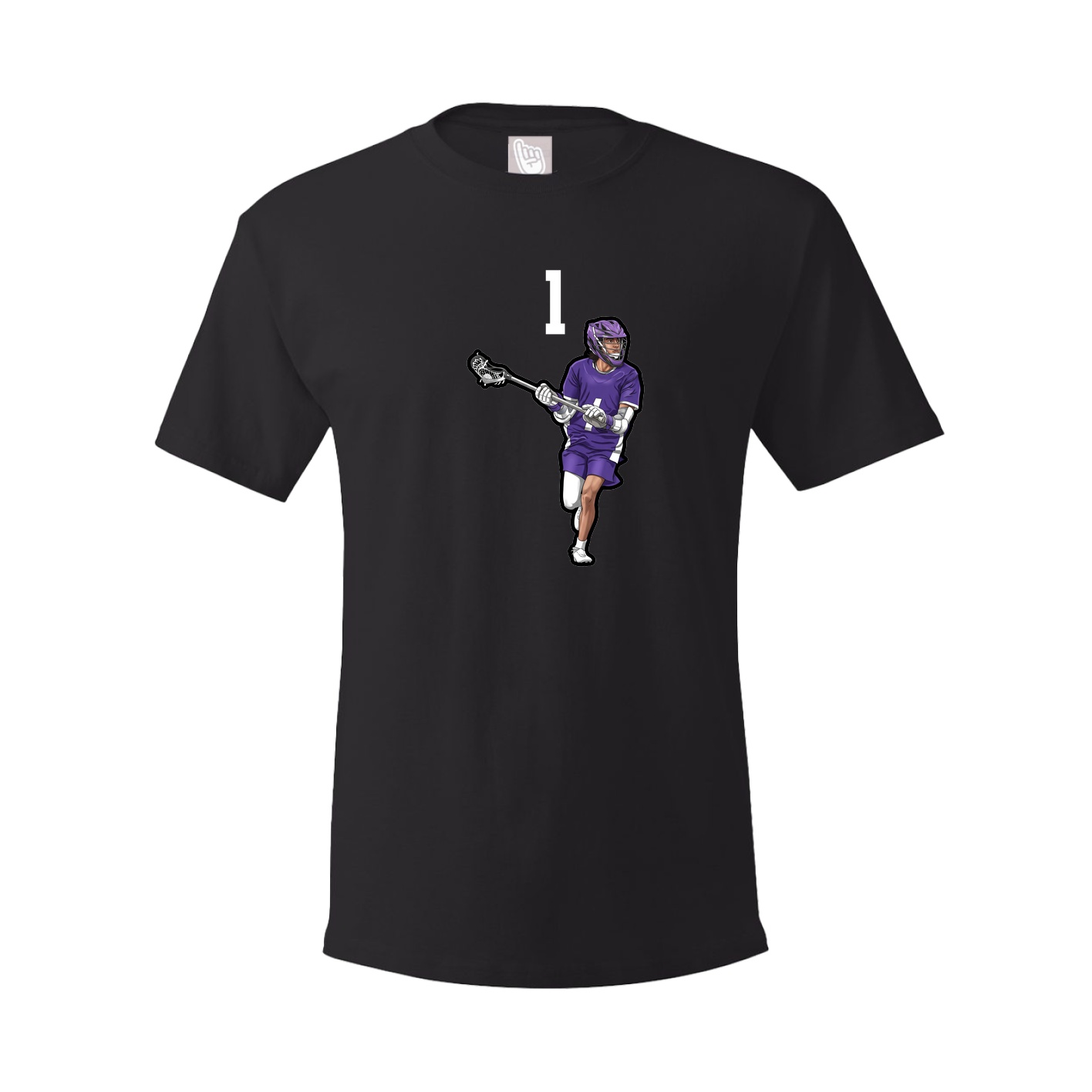 Youth Tee — Number Top in Black