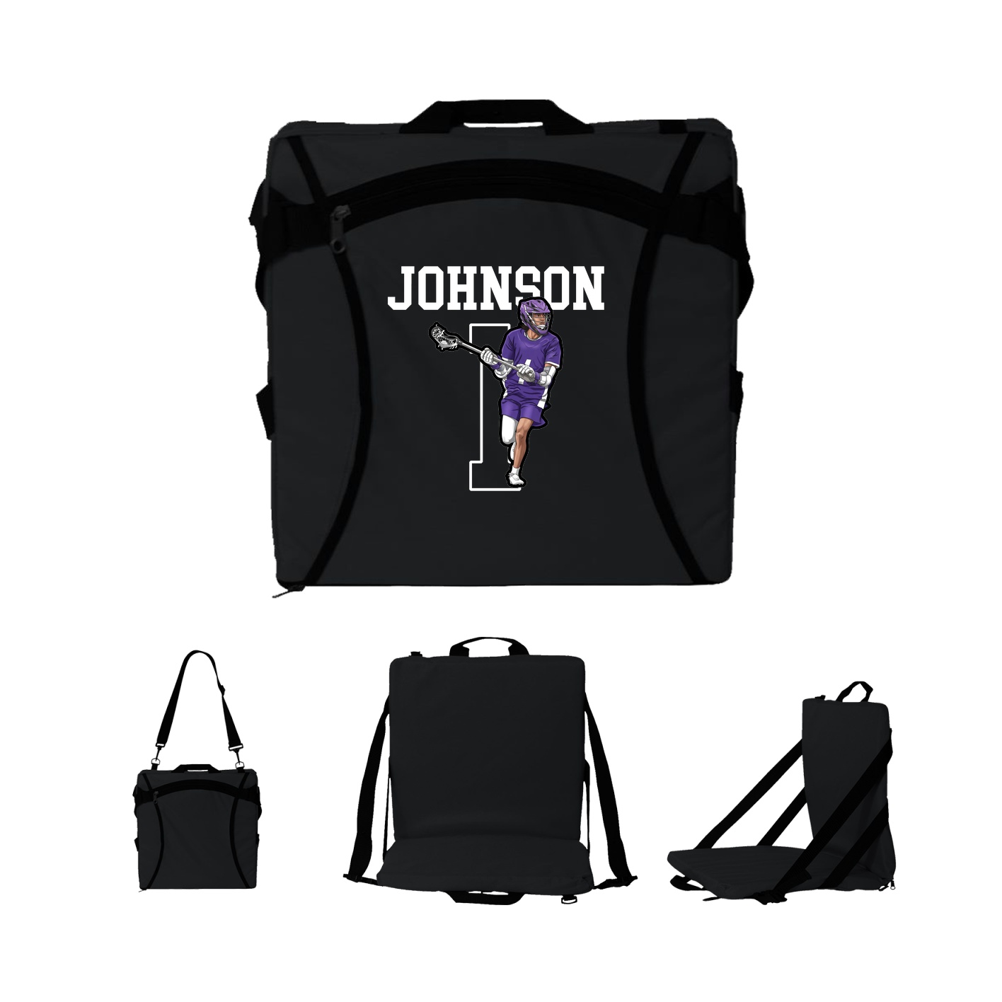 Folding Stadium Seat — Shirsey in Black