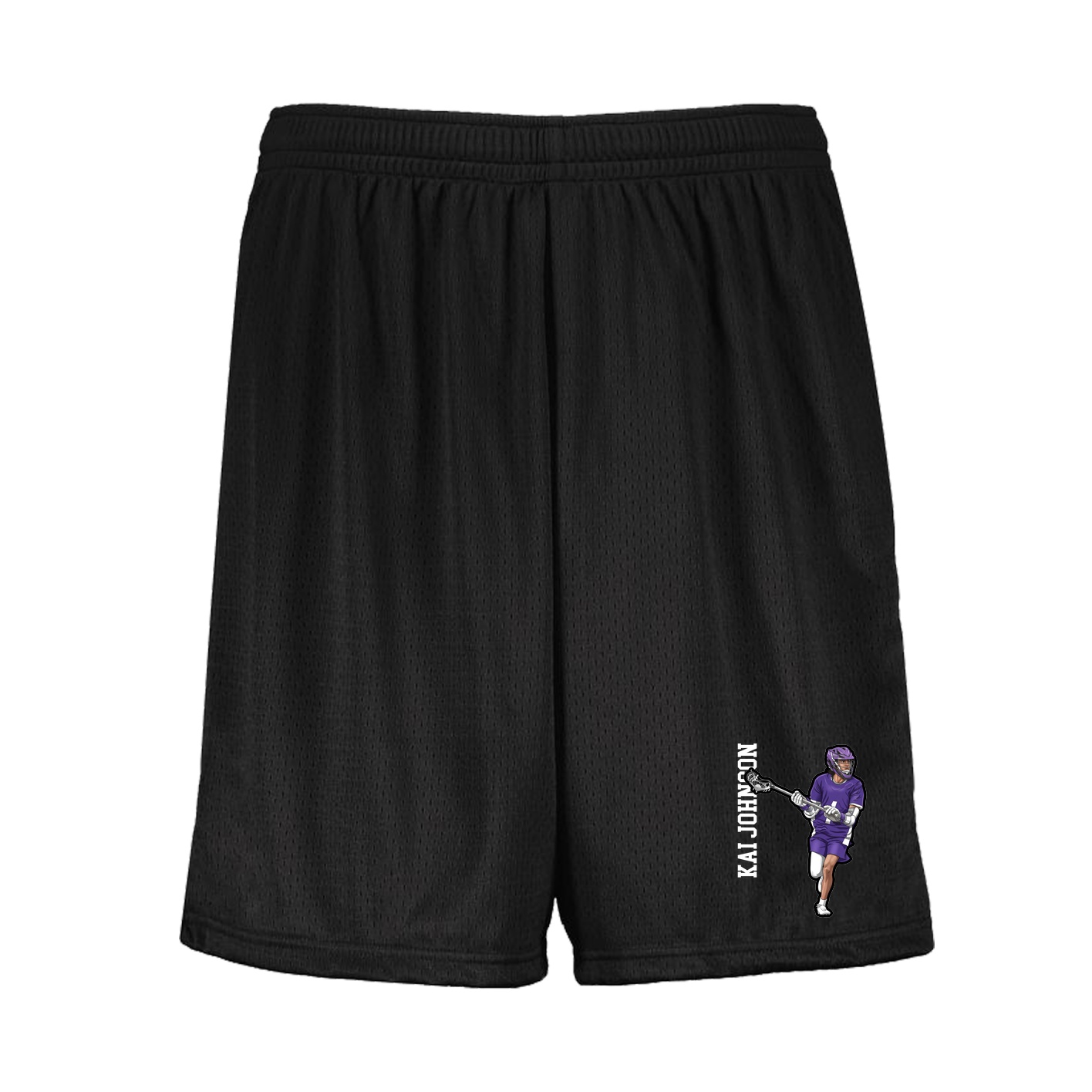 Shorts — Name Vertical in Black