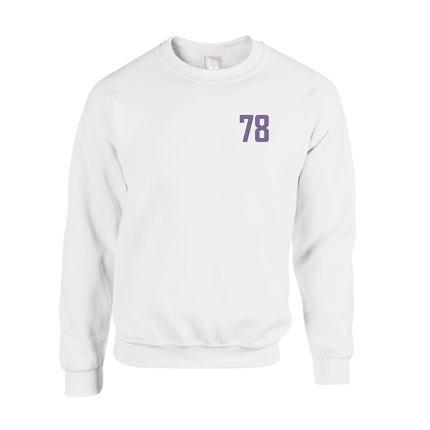 Fleece Crew — Front Shirsy in White