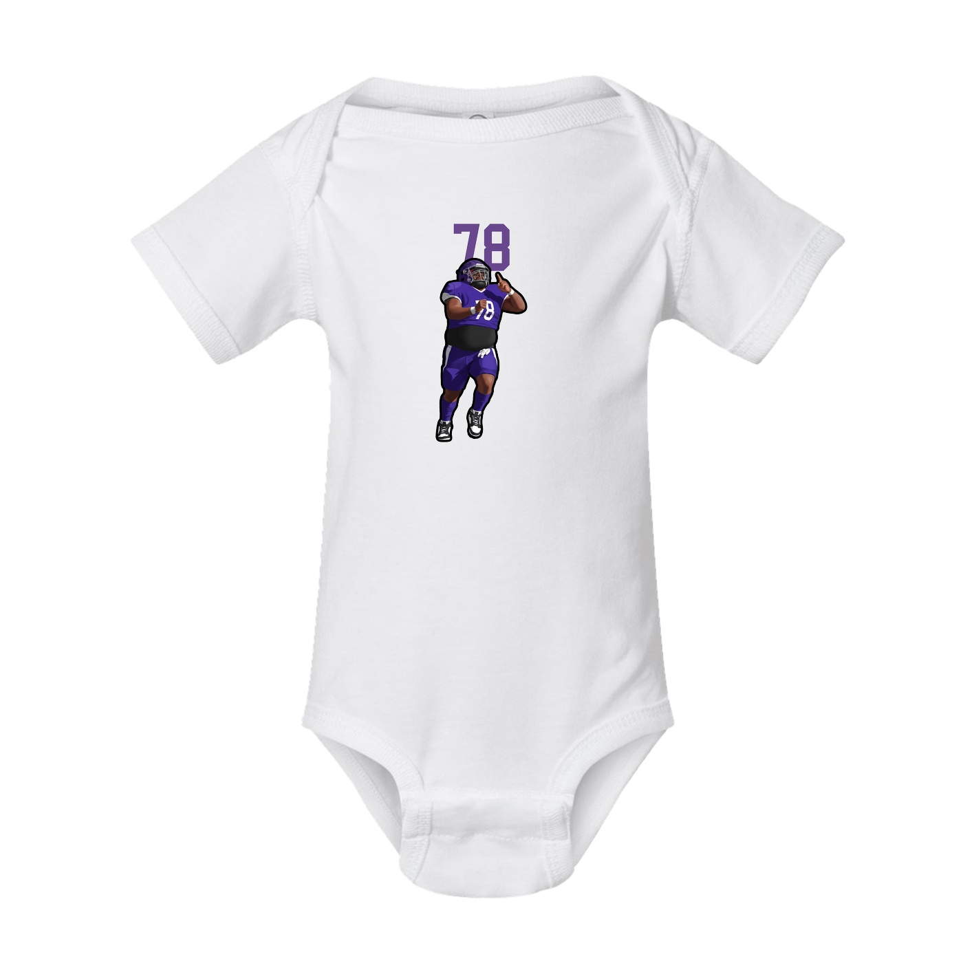 Baby Onesie — Number Top in White