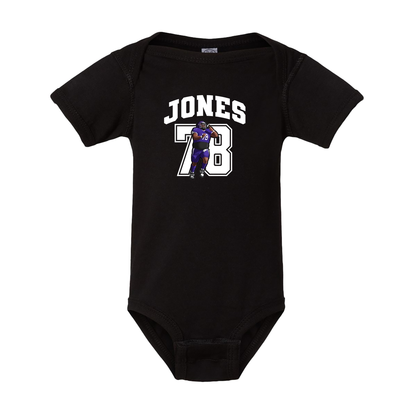 Baby Onesie — Number in Black