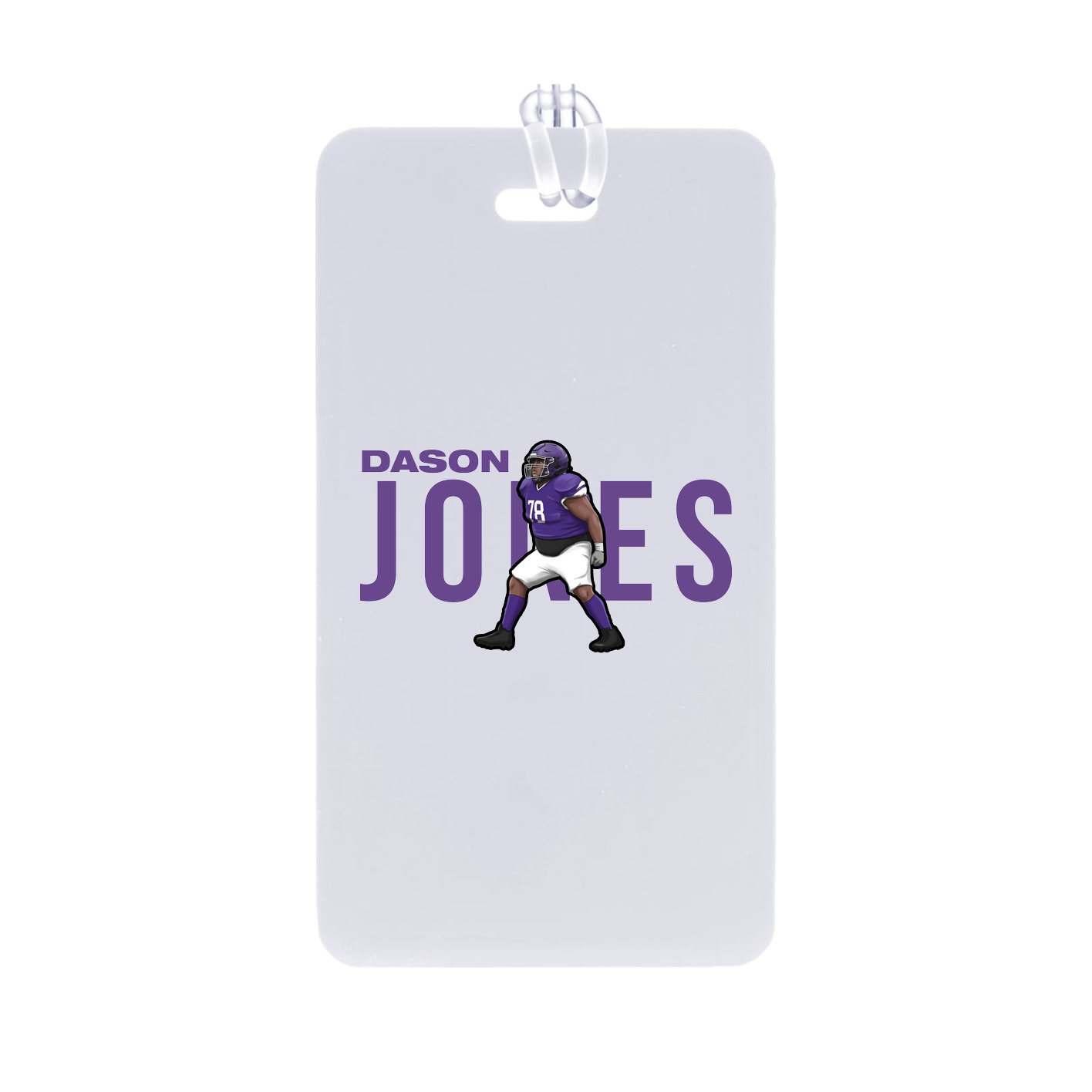 Bag Tag — Player Name in Classic