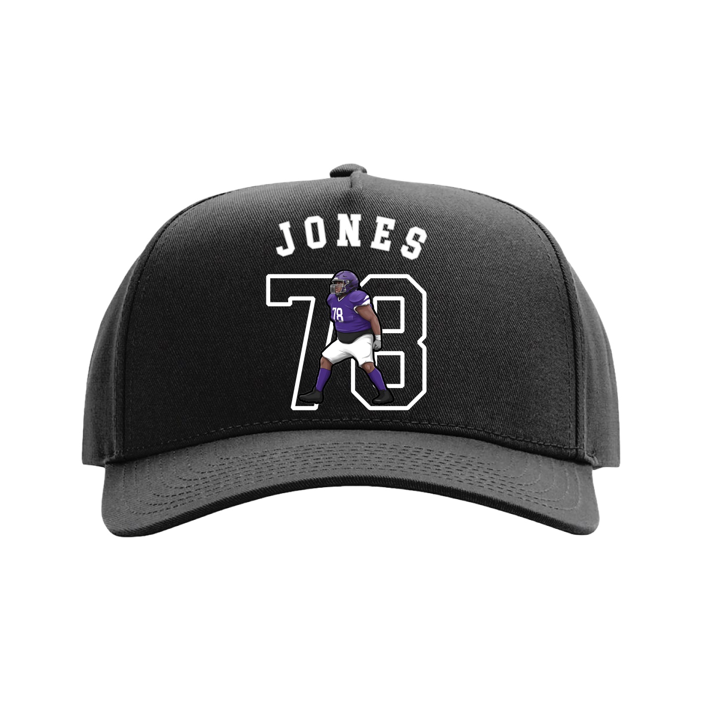 Full Fabric Five-Panel Champ Cap — Shirsey Arch in Black