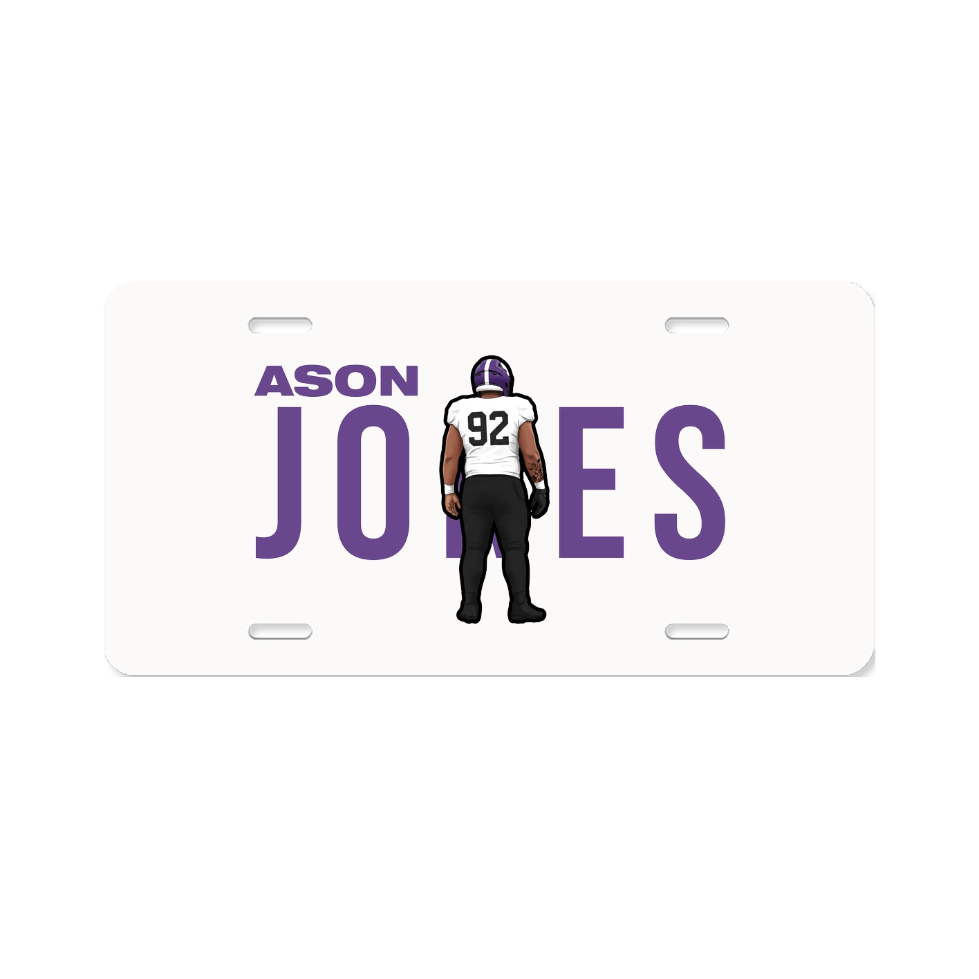 License Plate — Player Name in Classic