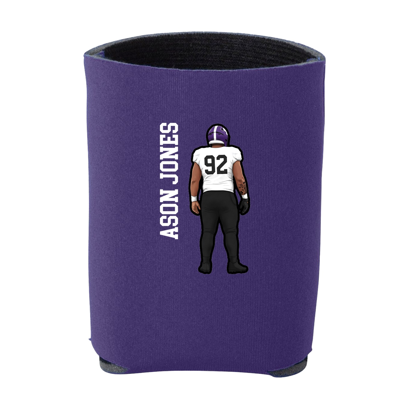 Can Holder — Name Vertical in Purple