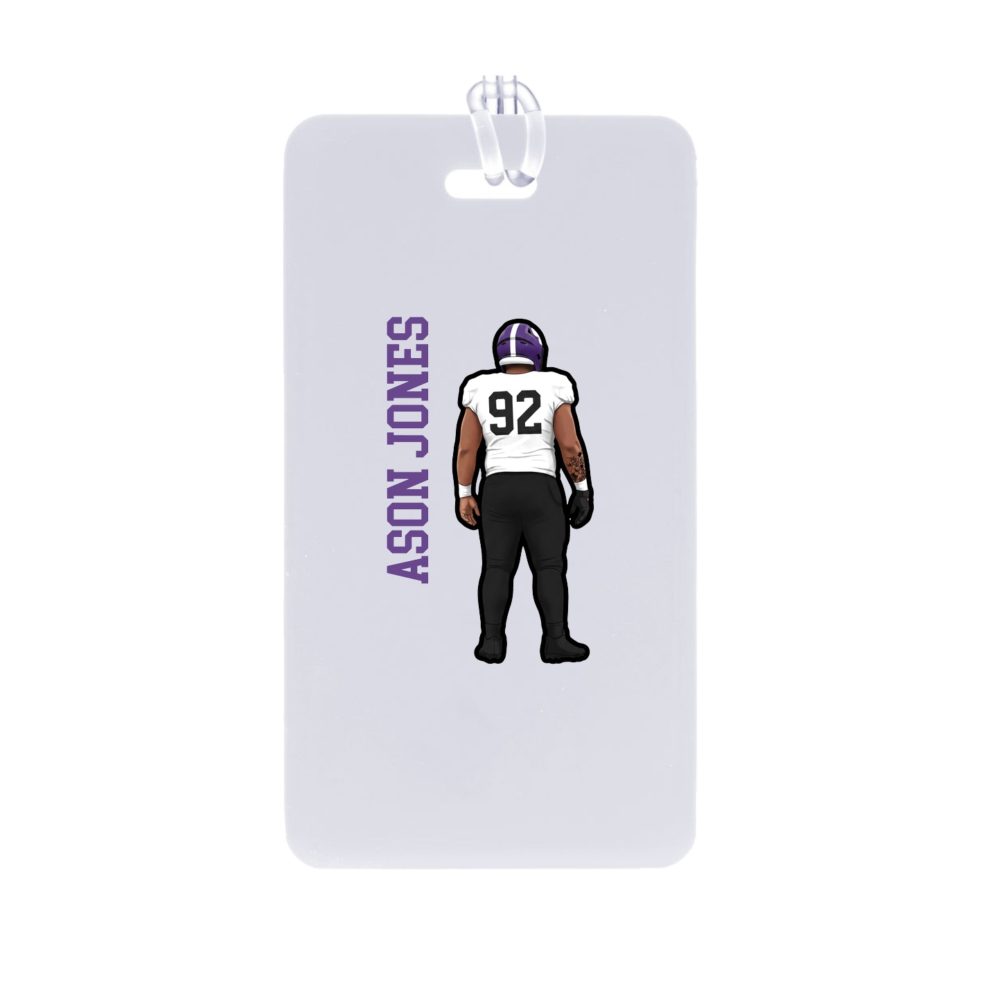 Bag Tag — Name Vertical in Classic