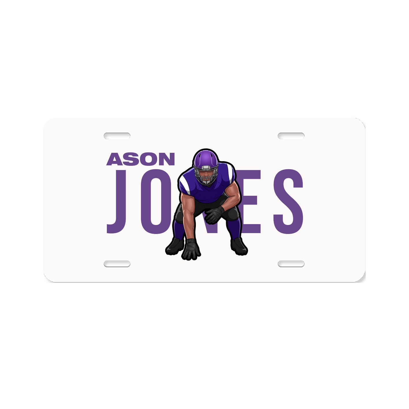 License Plate — Player Name in Classic