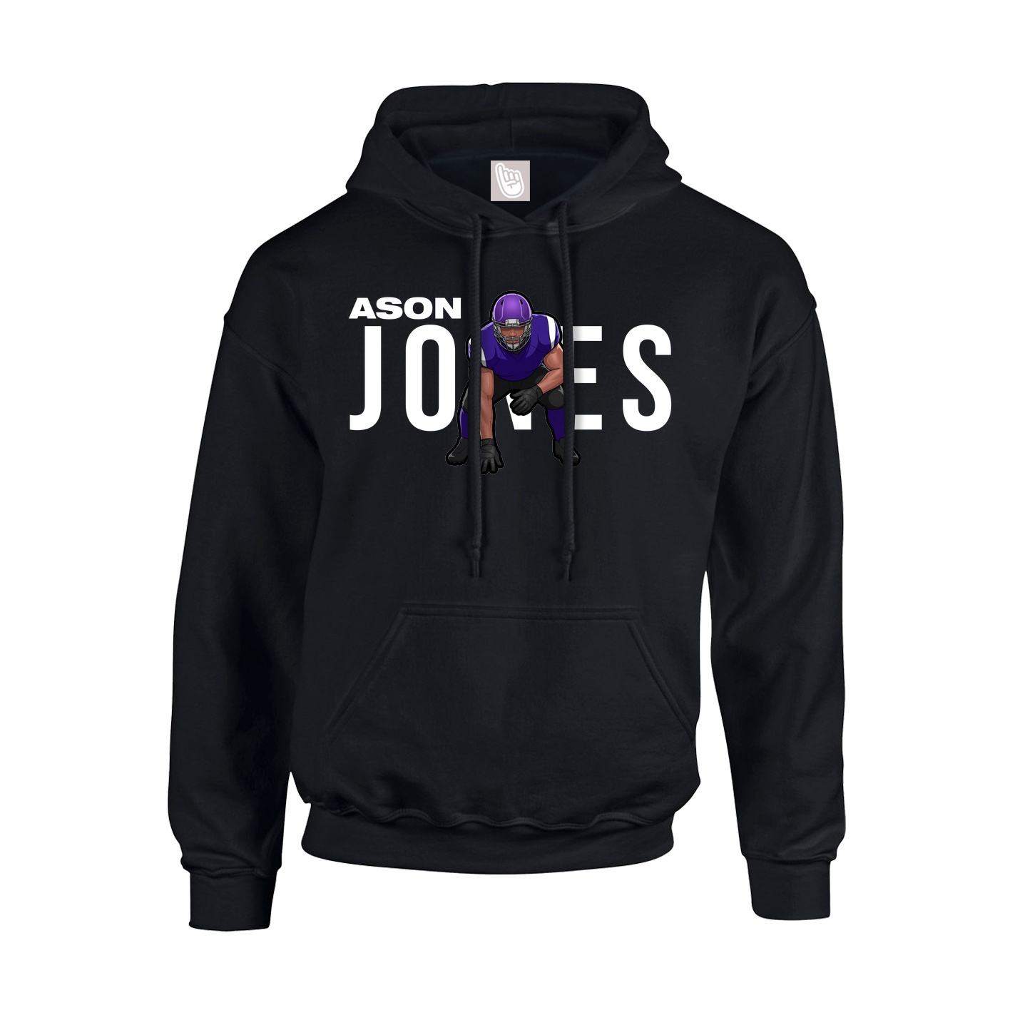 Hoodie — Player Name in Black