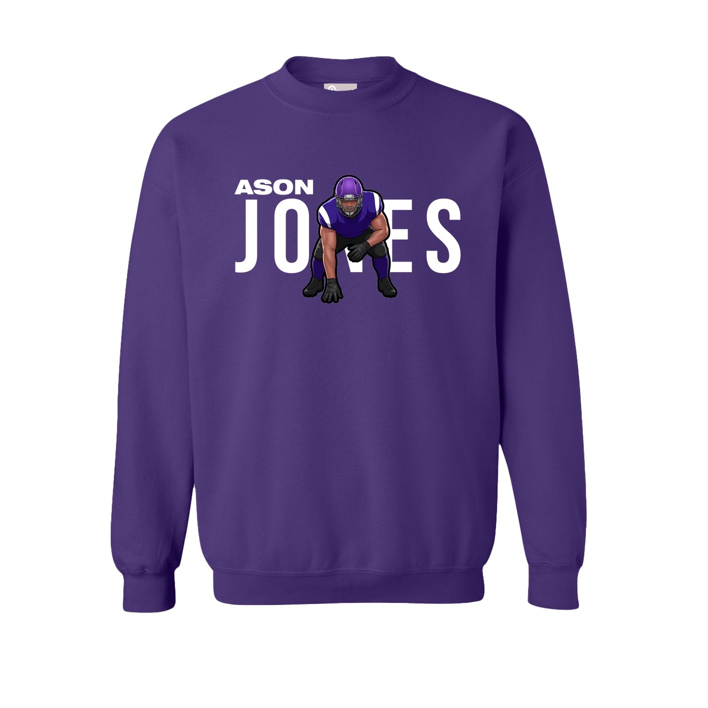 Fleece Crew — Player Name in Purple