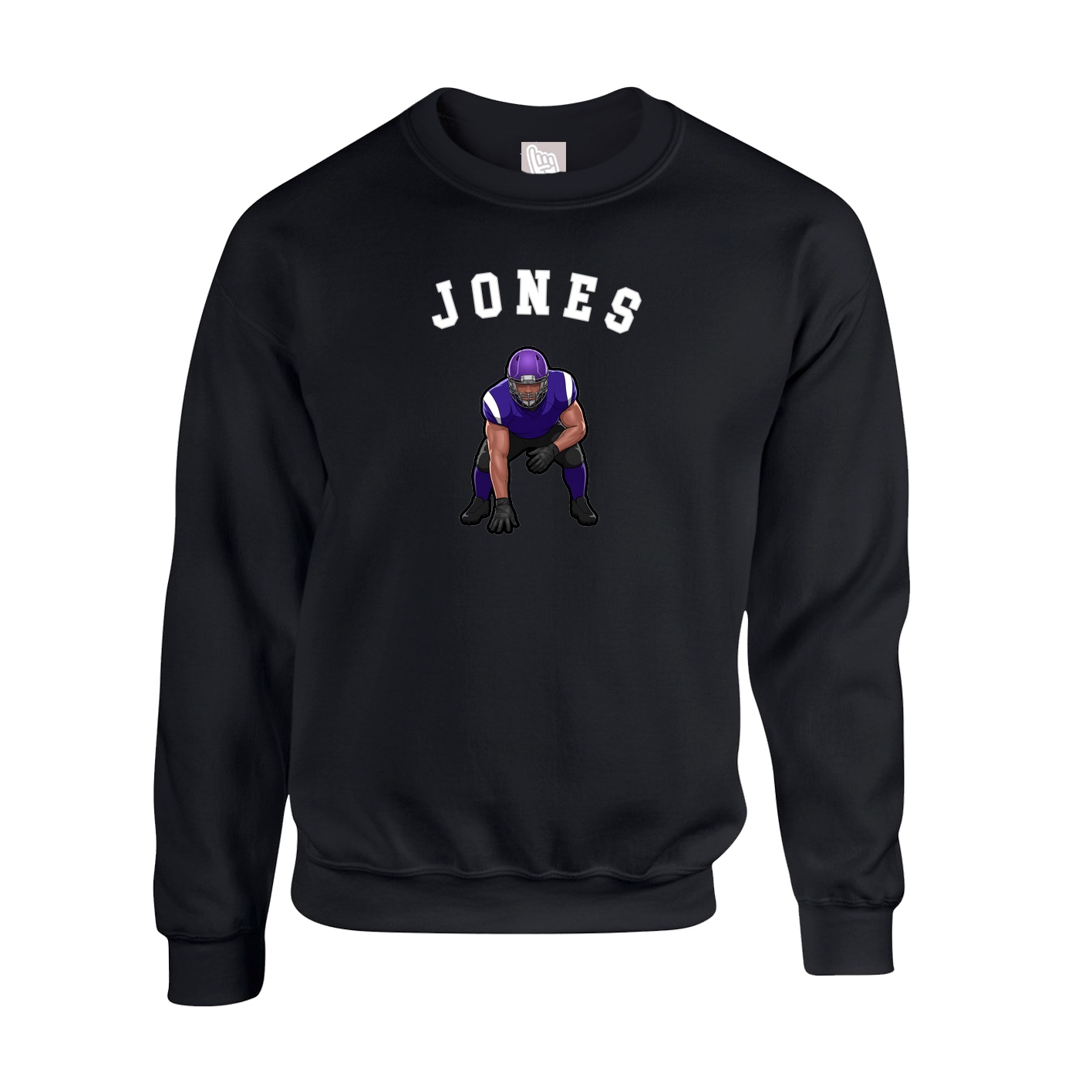 Fleece Crew — Shirsey Arch in Black