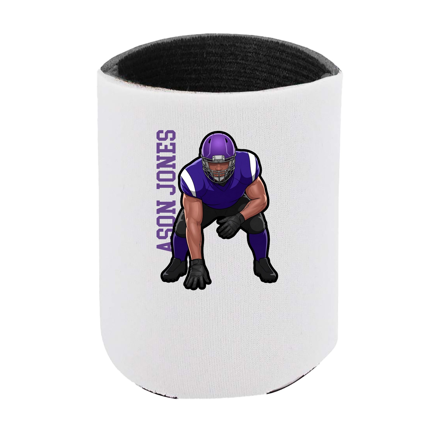 Can Holder — Name Vertical in White