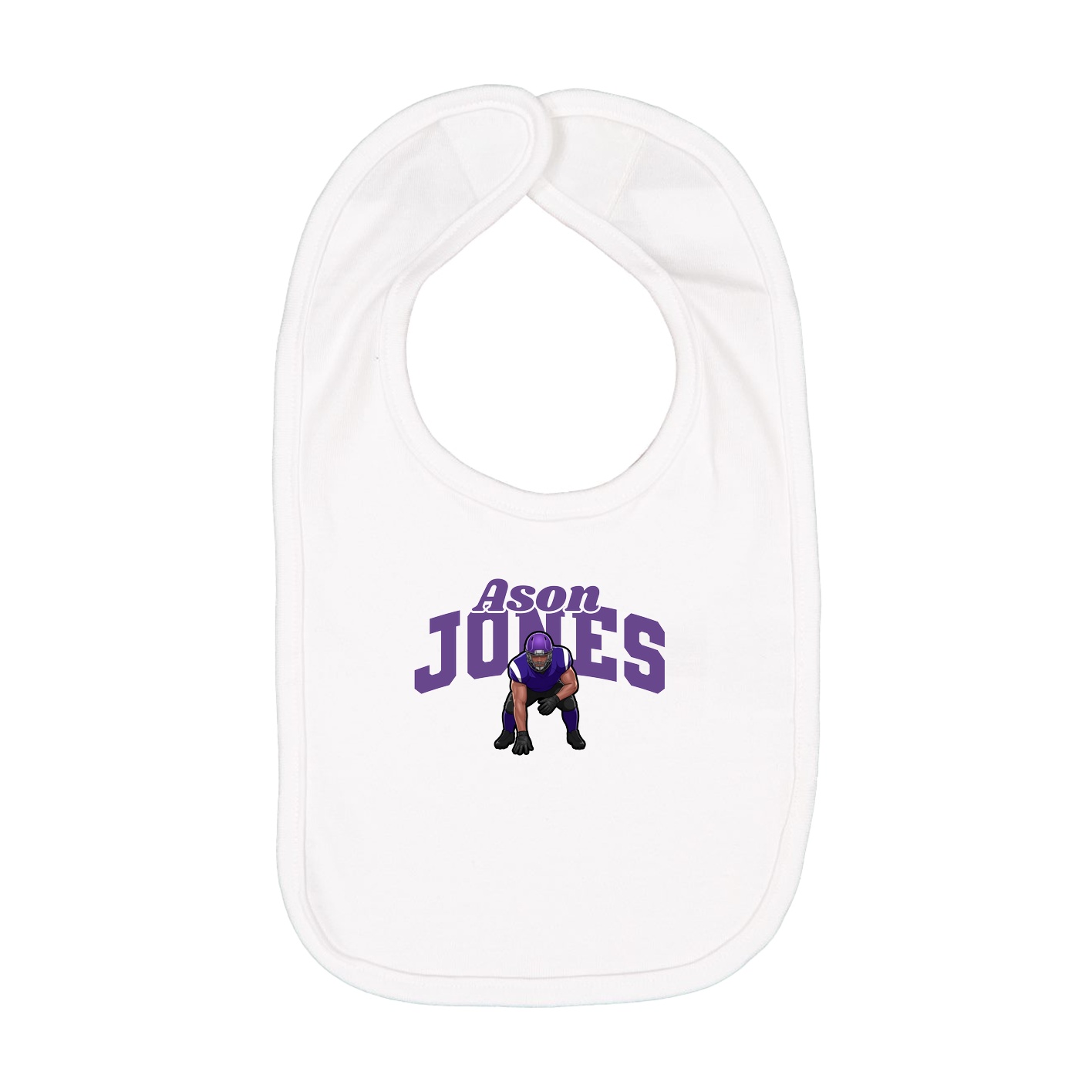 Infant Bib — Signature Arch in White