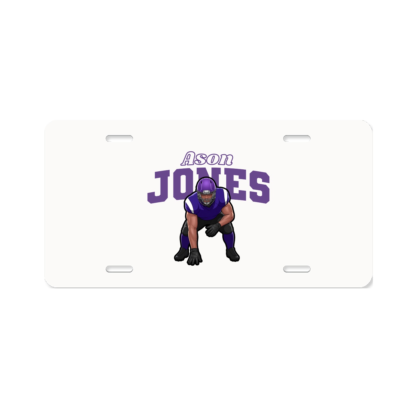 License Plate — Name Arch in Classic