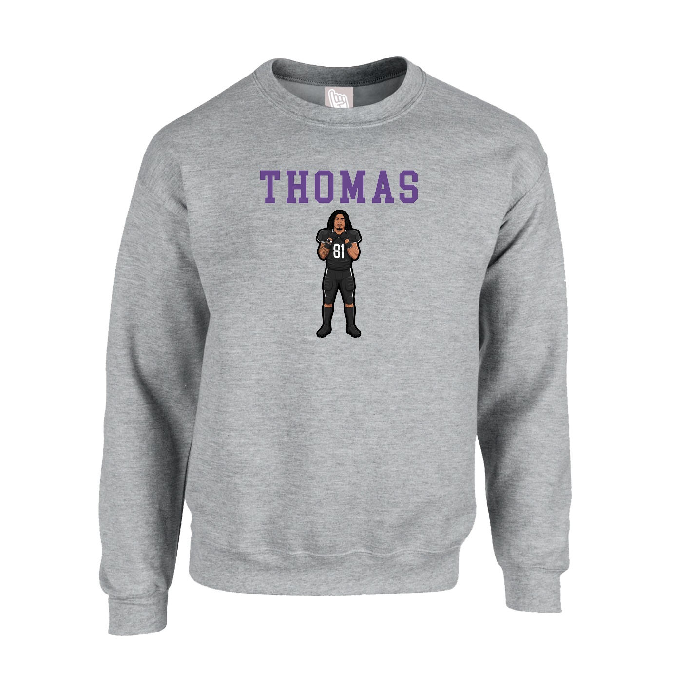 Fleece Crew — Shirsey in Grey