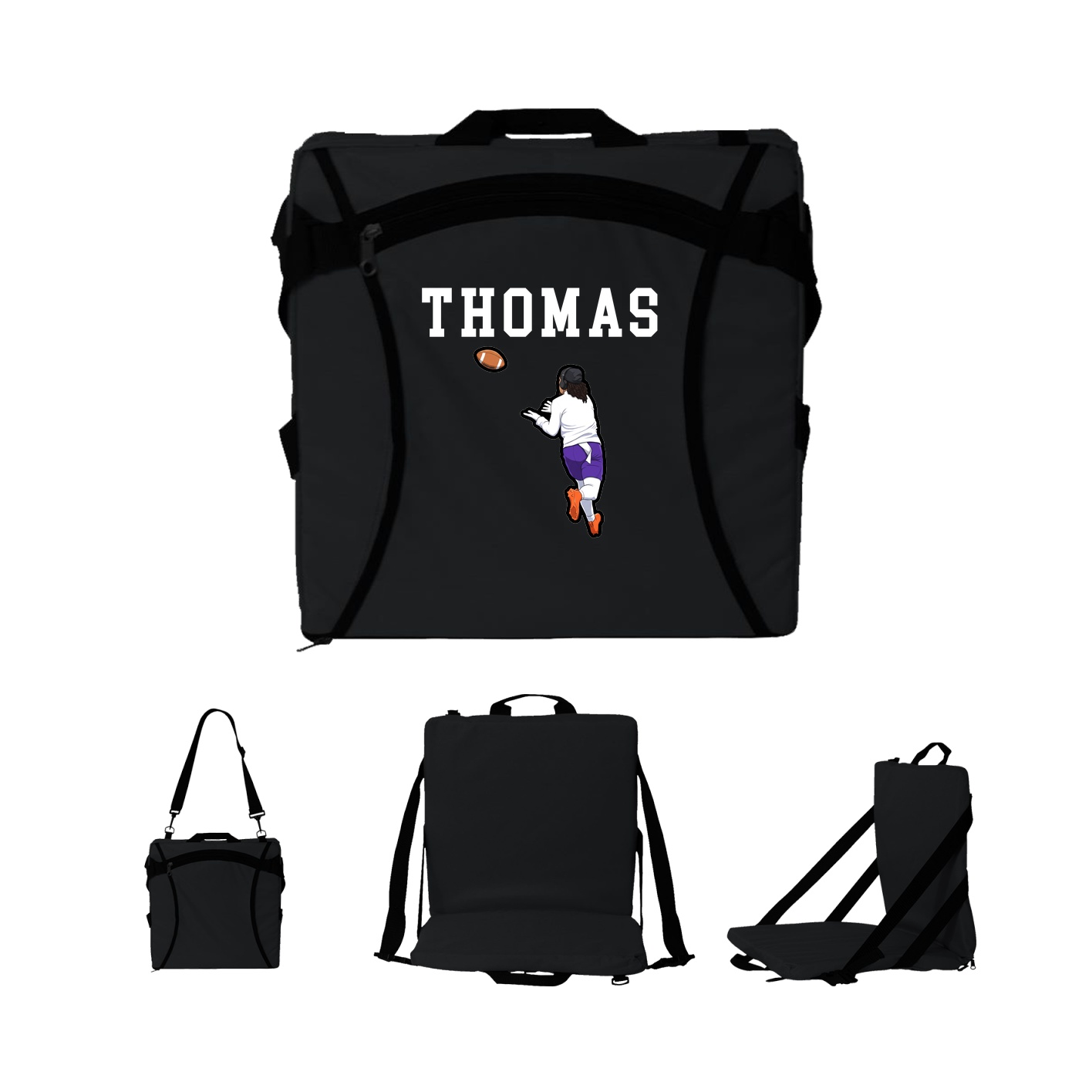 Folding Stadium Seat — Shirsey in Black