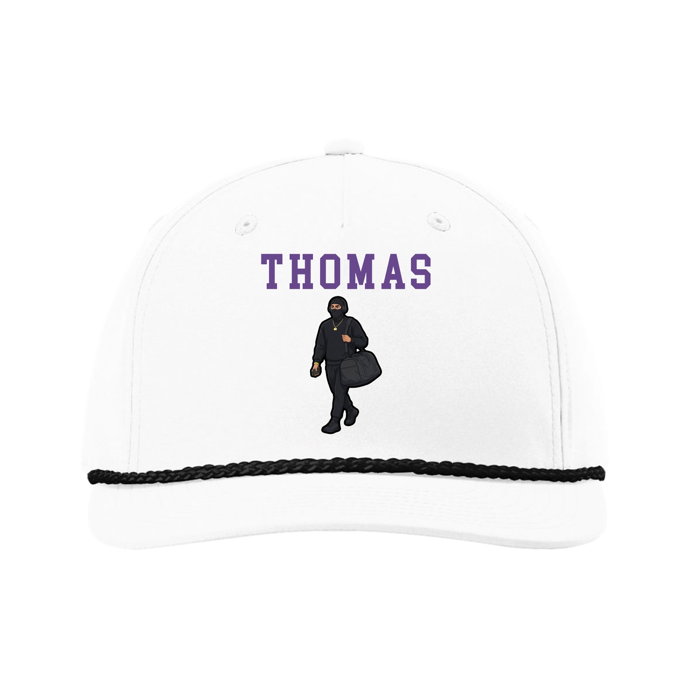 Five-Panel Classic Rope Cap — Shirsey in White