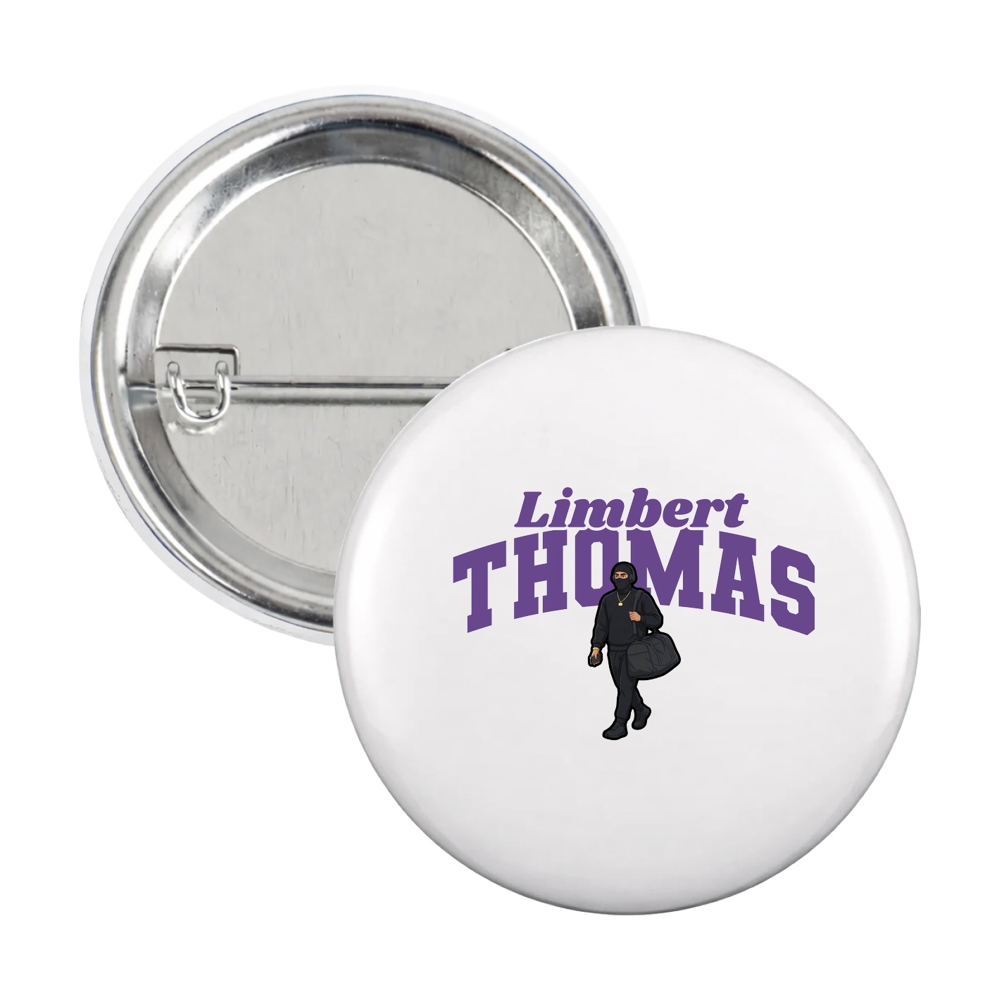 Game Day Button — Signature Arch in White