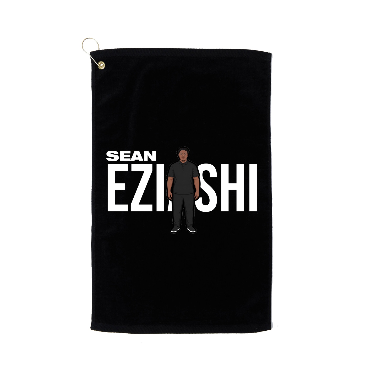 Golf Towel — Player Name in Black