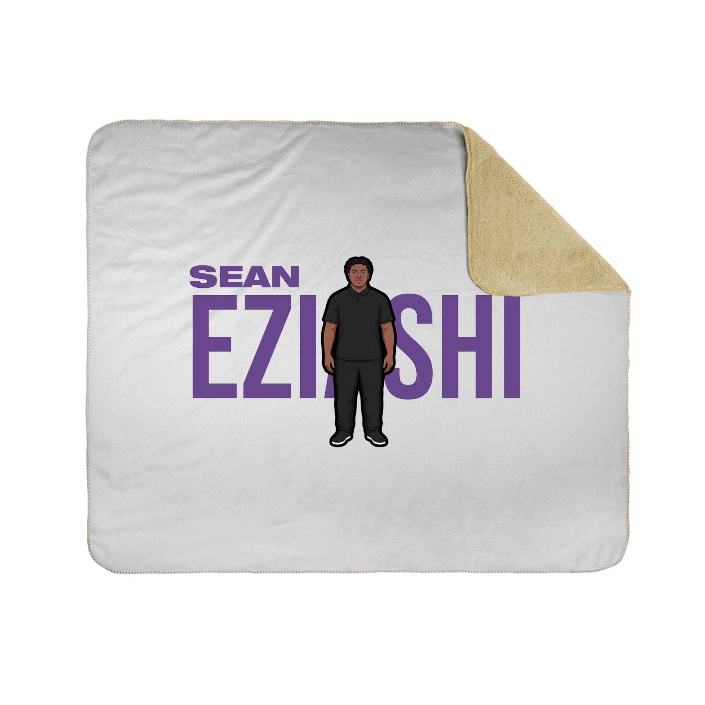 Throw Blanket — Player Name in White