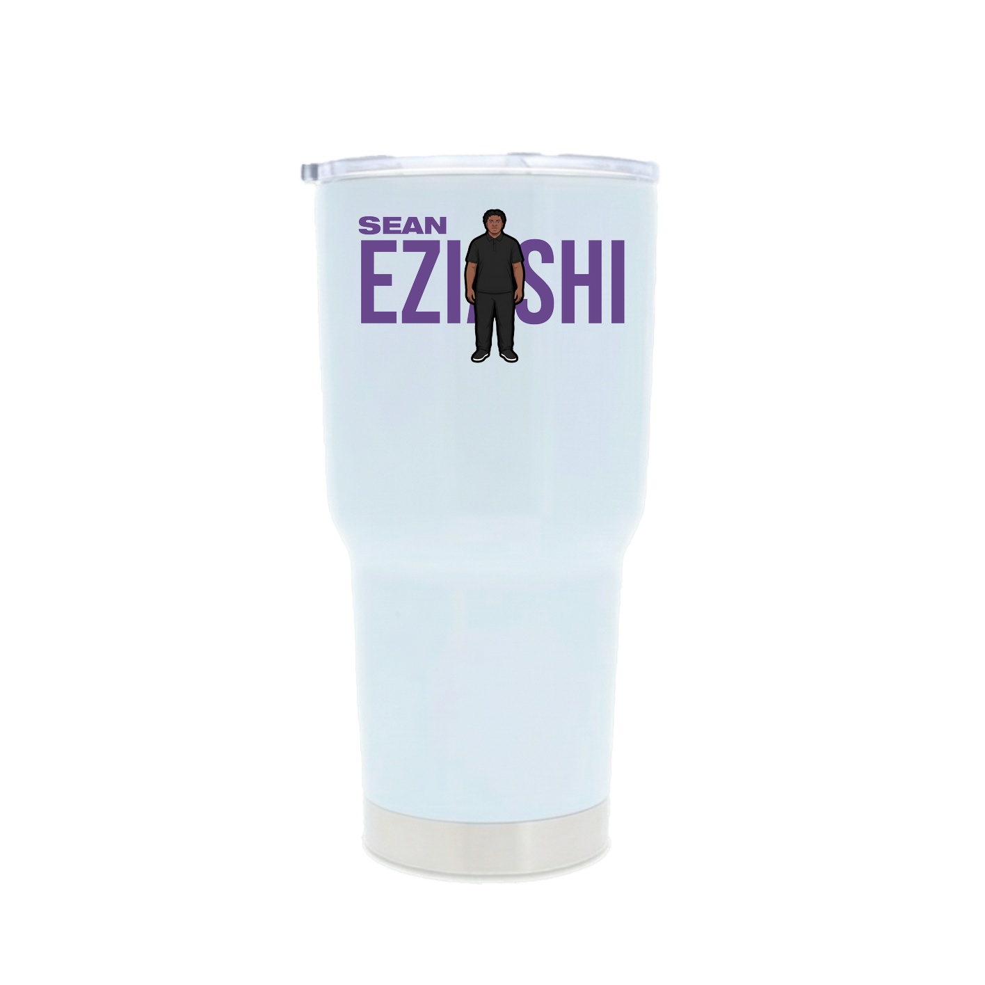 30oz Stainless Steel Tumbler — Player Name in White