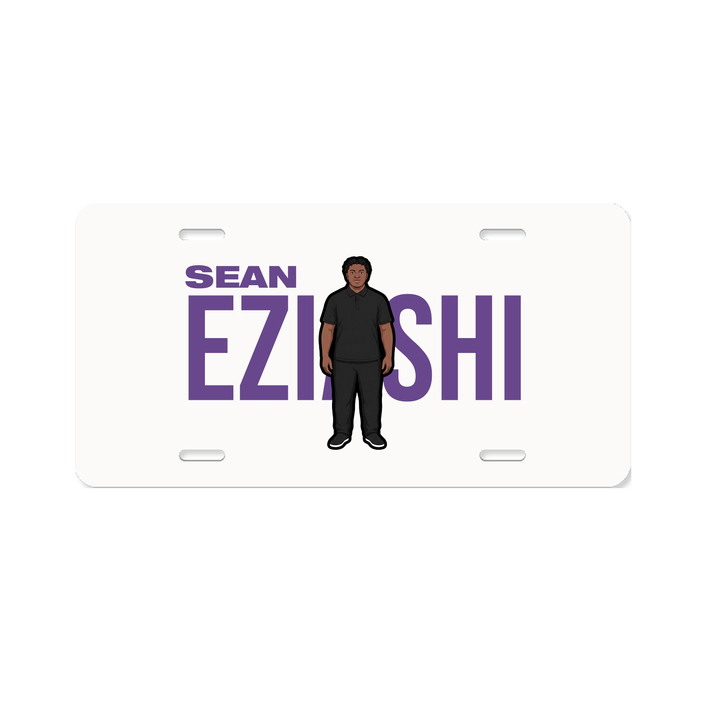 License Plate — Player Name in Classic