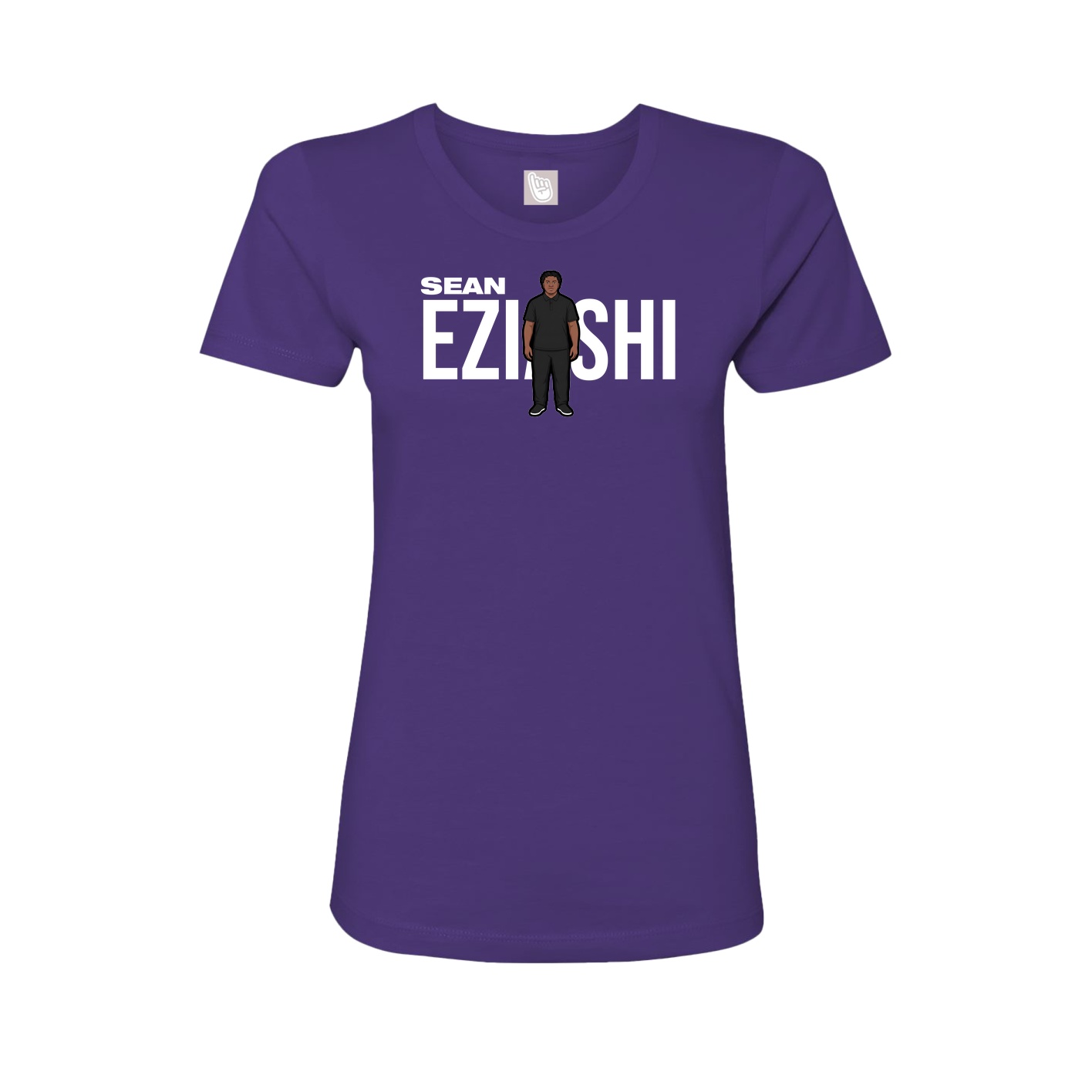 Fitted Women's Tee — Player Name in Purple