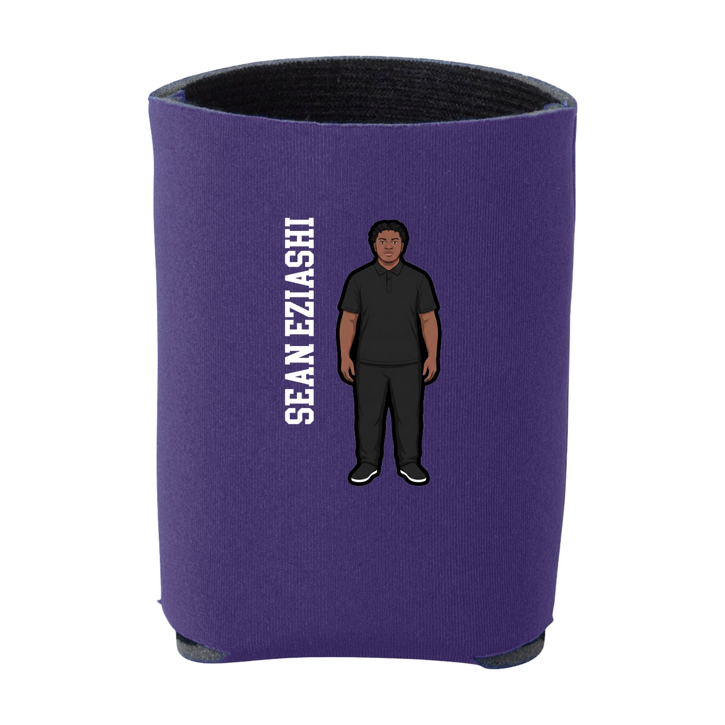Can Holder — Name Vertical in Purple