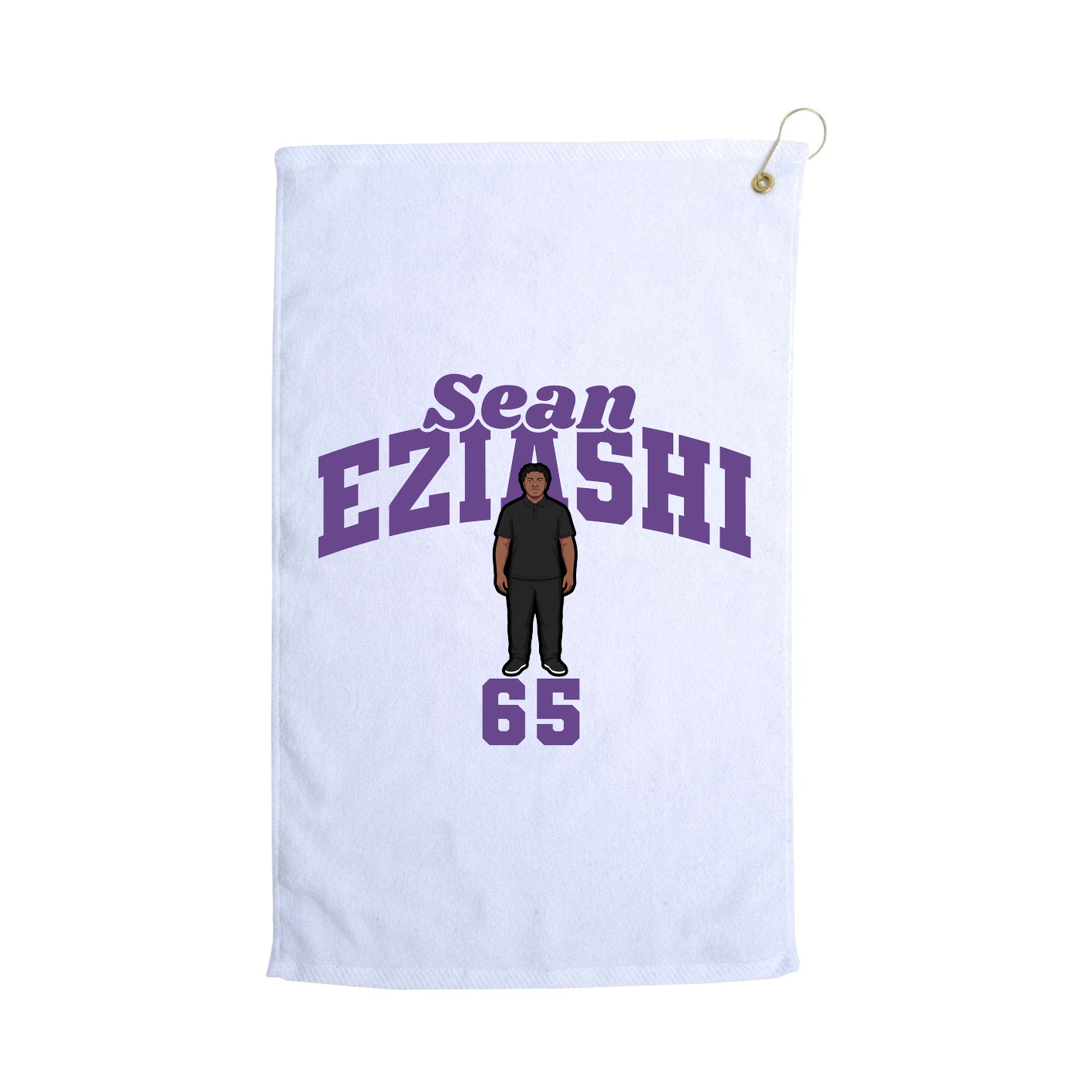 Golf Towel — Signature Arch in White