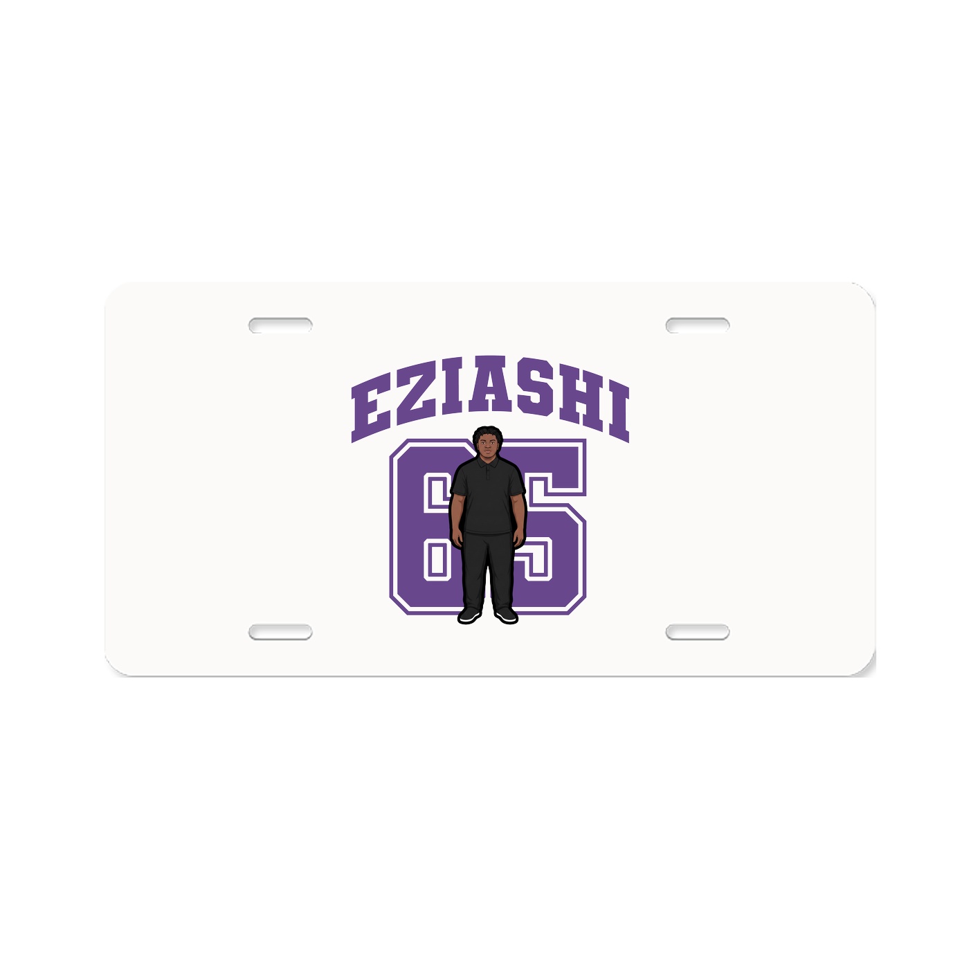 License Plate — Number in Classic
