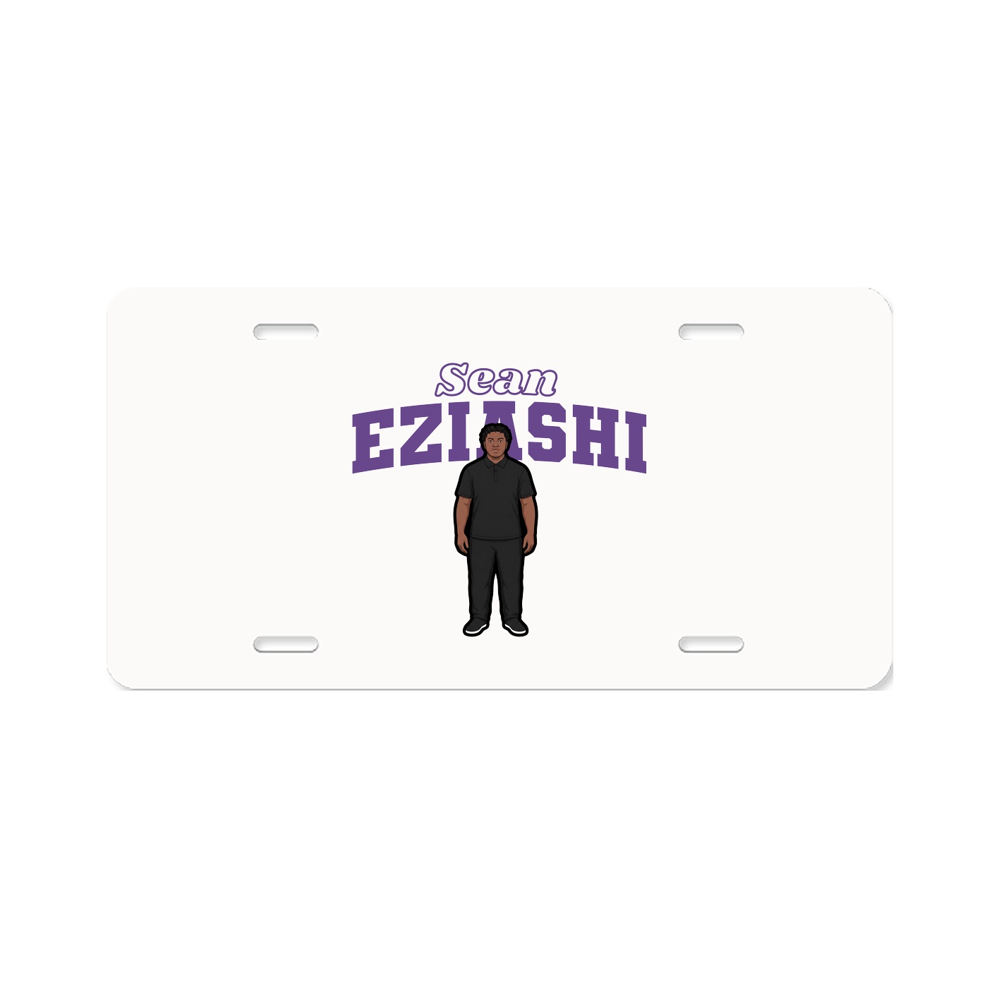 License Plate — Name Arch in Classic