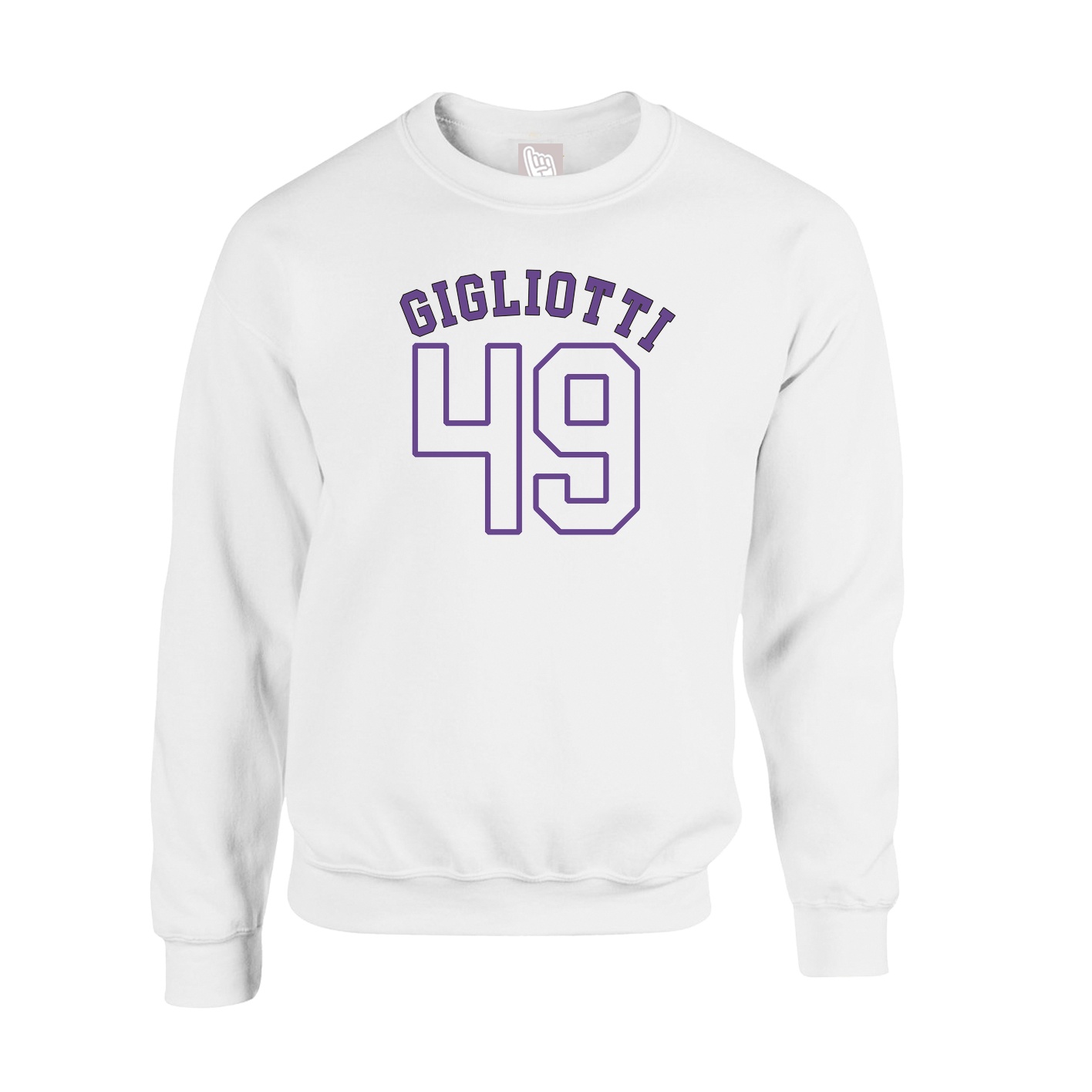 Fleece Crew — Shirsey Arch in White