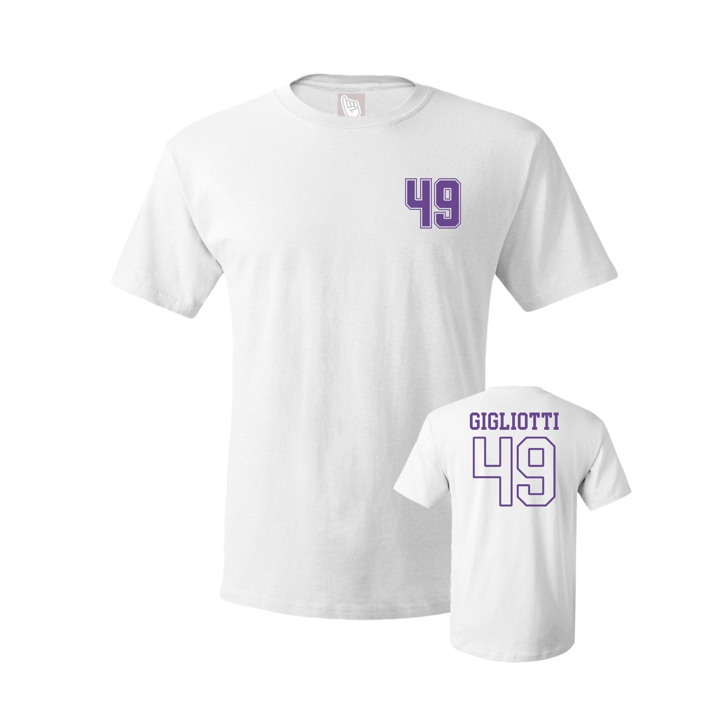 Youth Tee — Chest Back in White