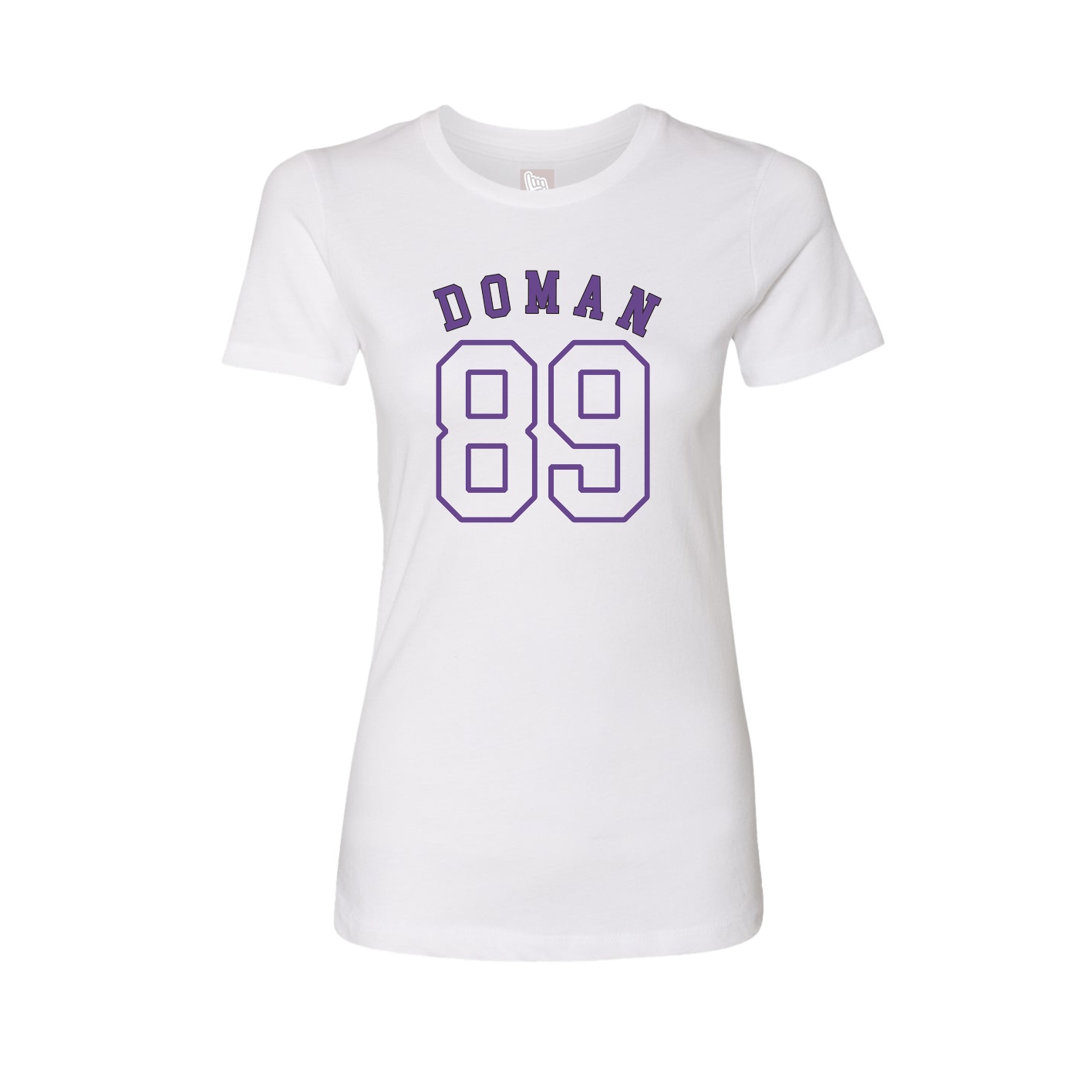Fitted Women's Tee — Shirsey Arch in White