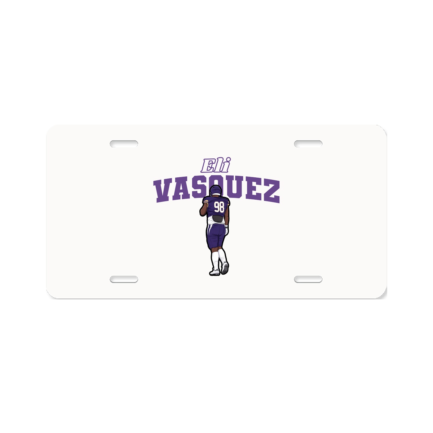 License Plate — Name Arch in Classic