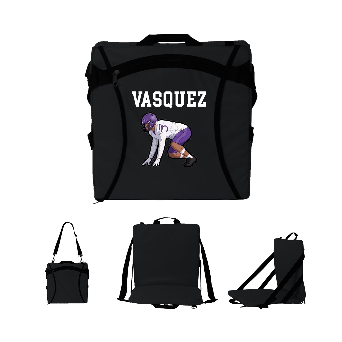 Folding Stadium Seat — Shirsey in Black