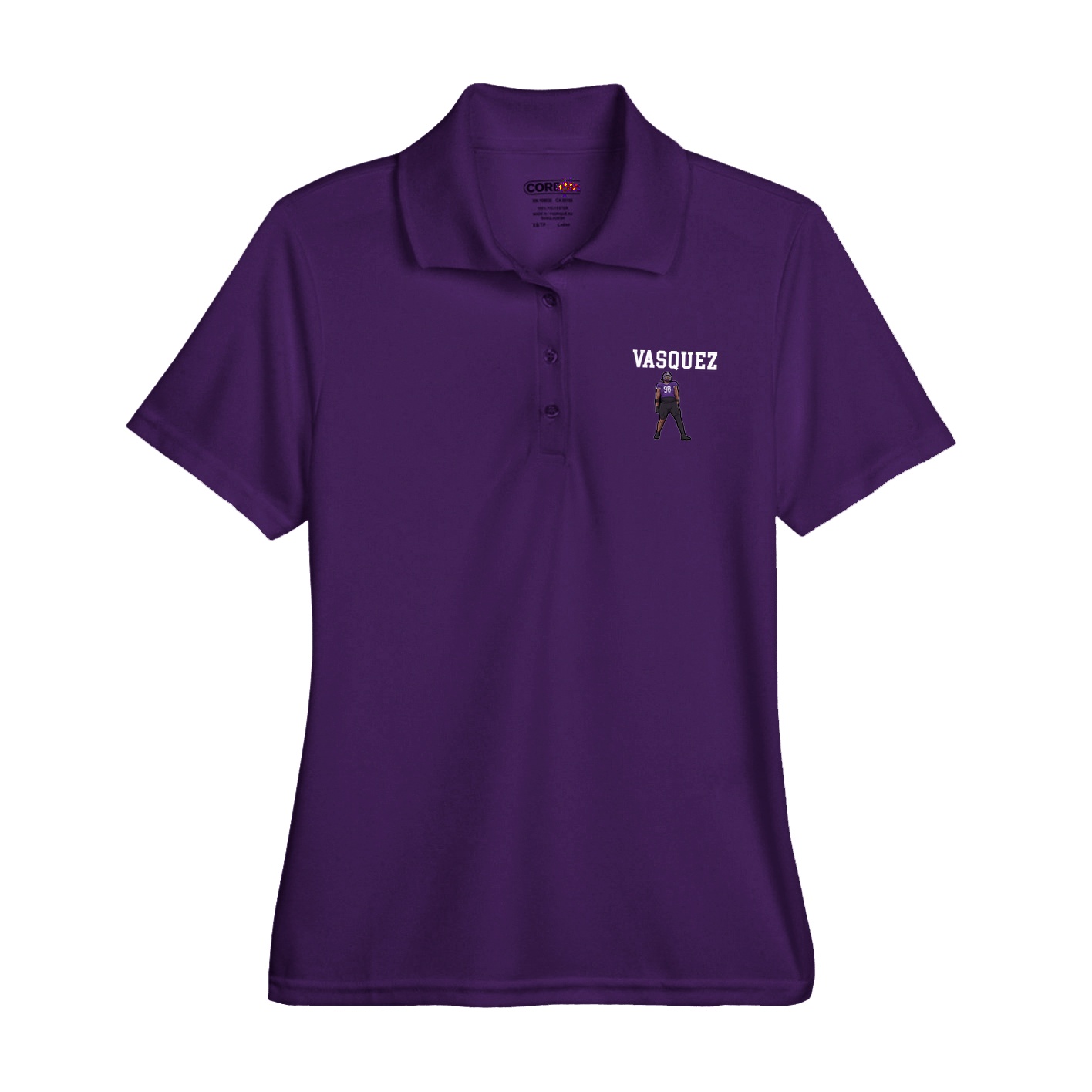 Womens Performance Polo — Shirsey in Purple