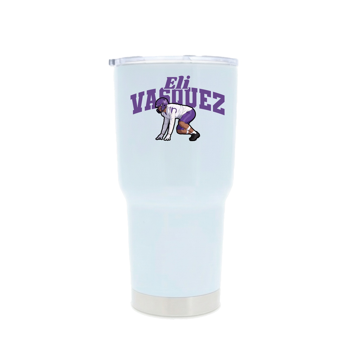 30oz Stainless Steel Tumbler — Signature Arch in White