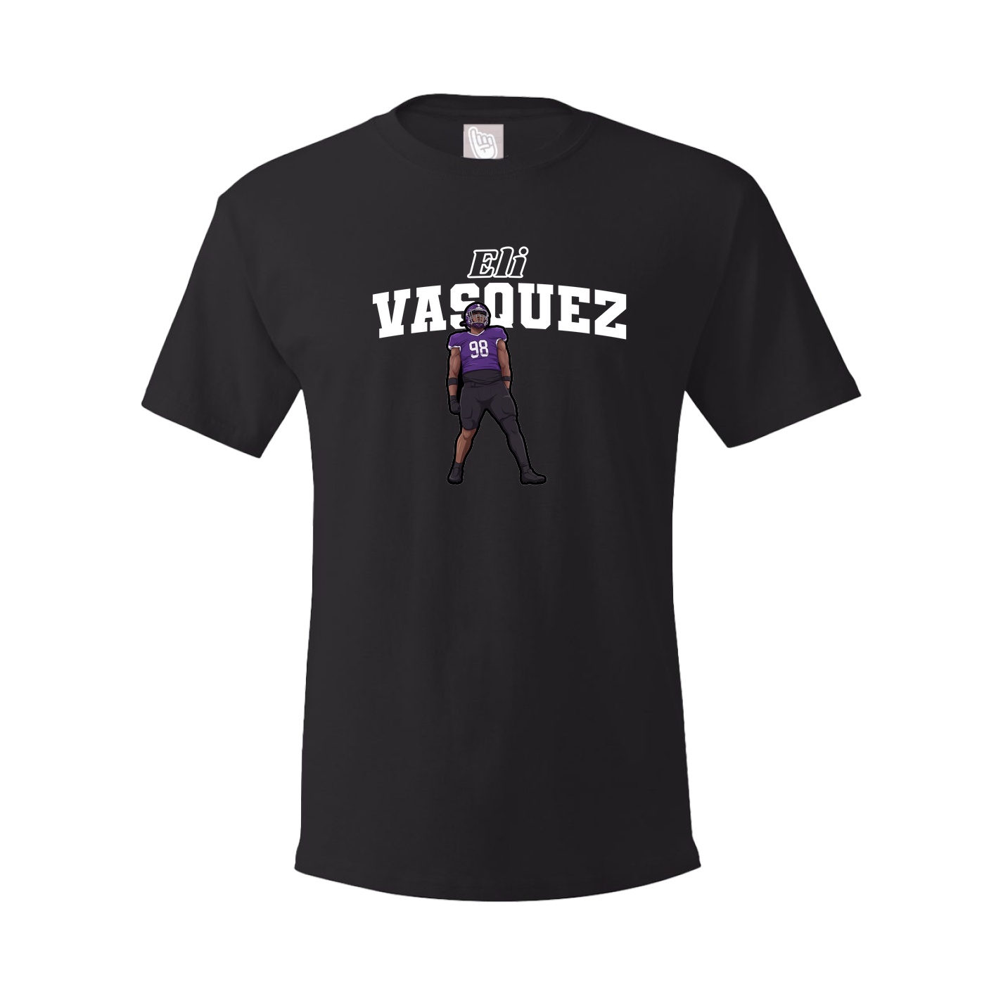 Youth Tee — Name Arch in Black