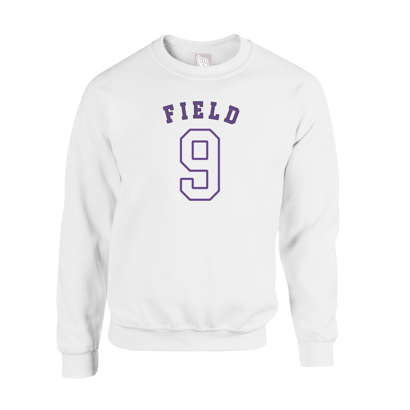 Fleece Crew — Shirsey Arch in White