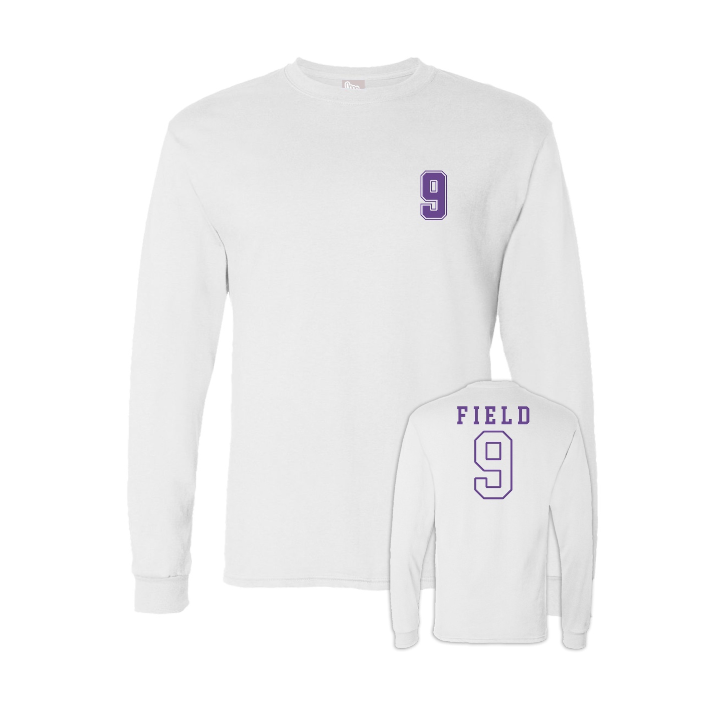 Long Sleeve Tee — Chest Back in White