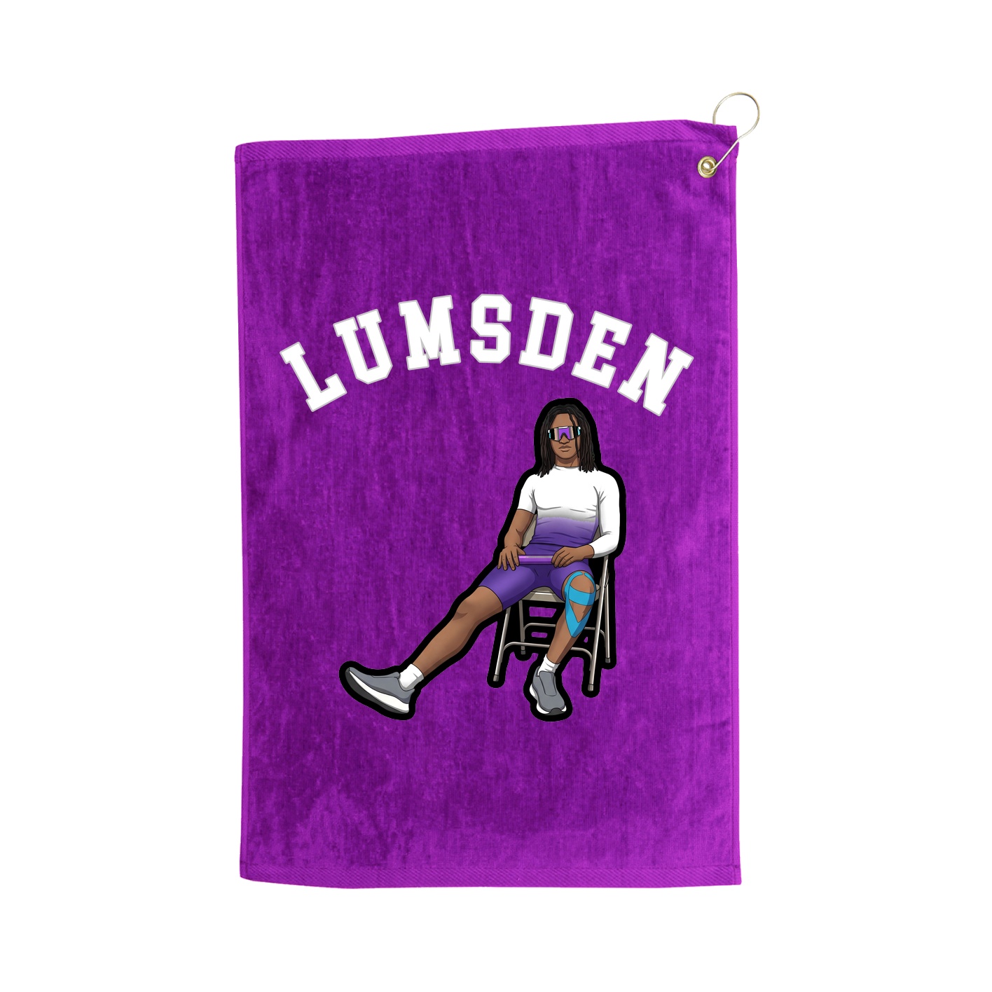 Golf Towel — Classic in Purple