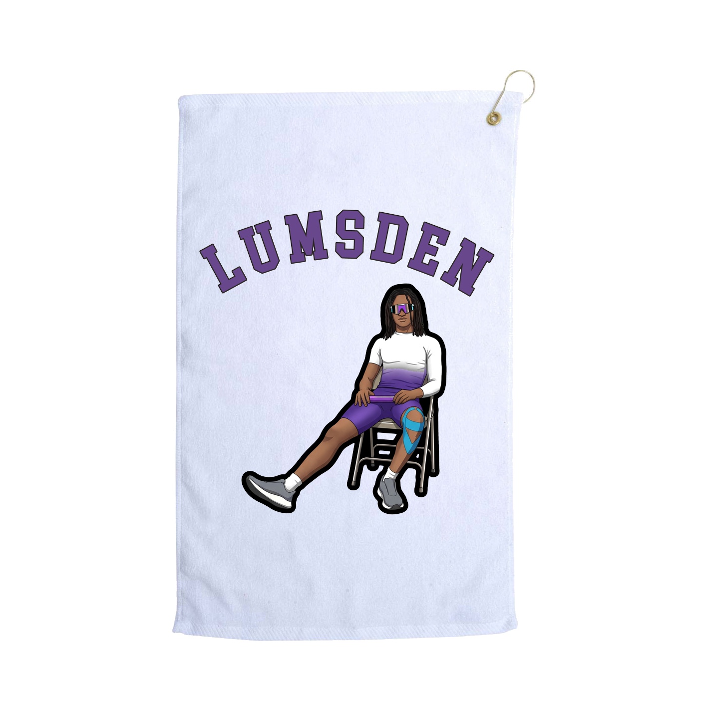 Golf Towel — Classic in White