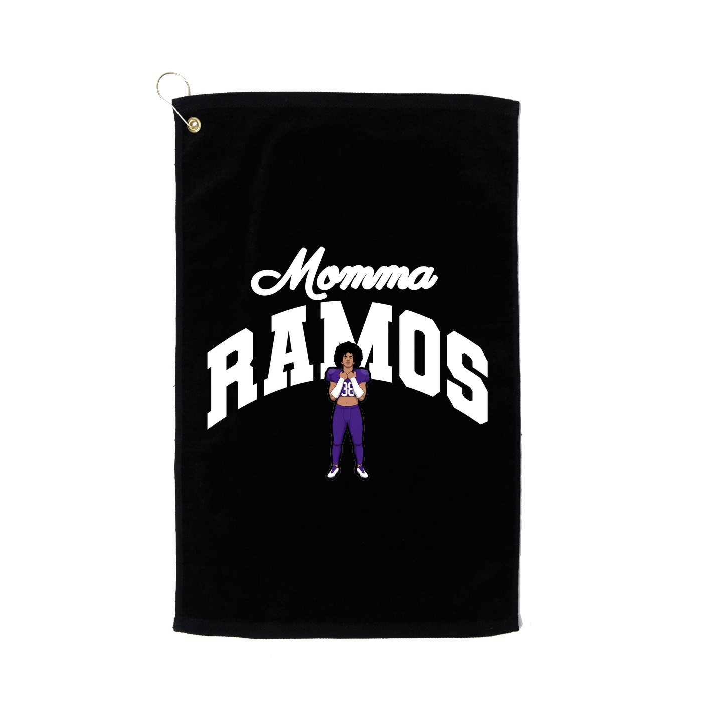 Golf Towel — Mothers Day Arch in Black