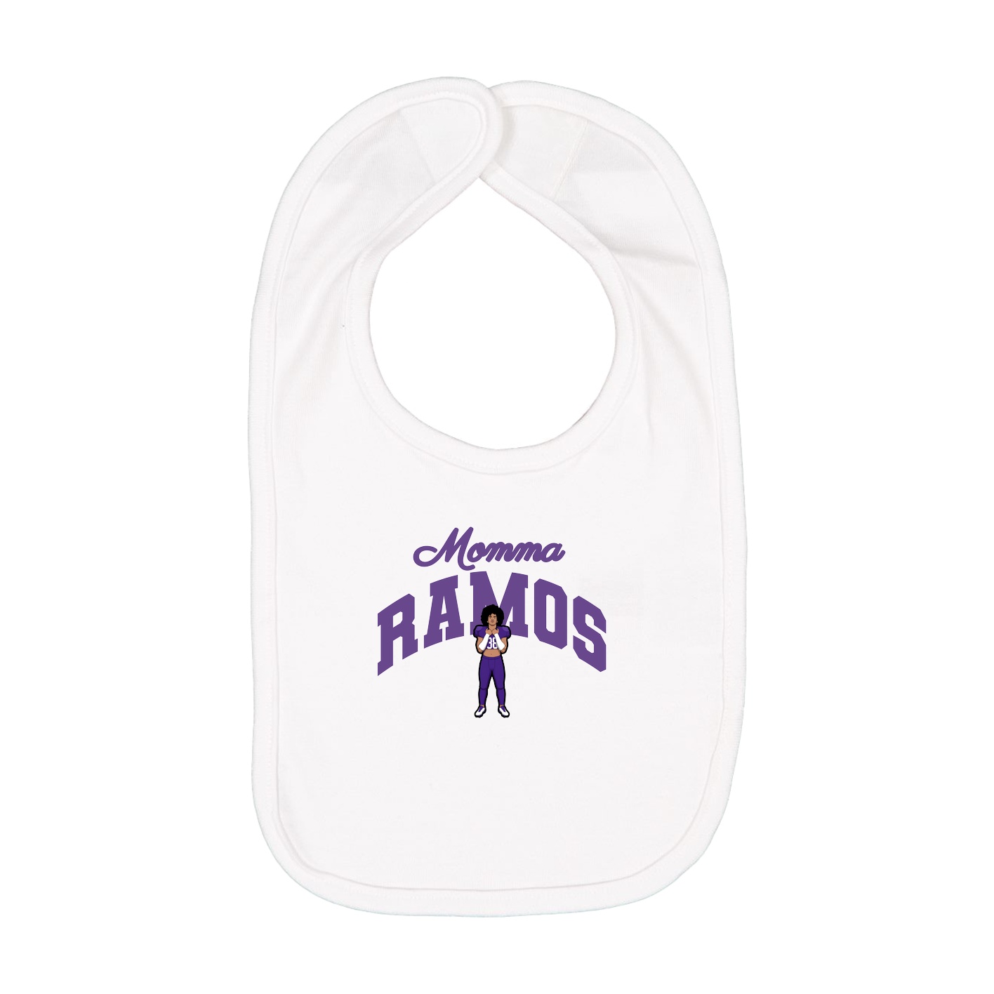 Infant Bib — Mothers Day Arch in White