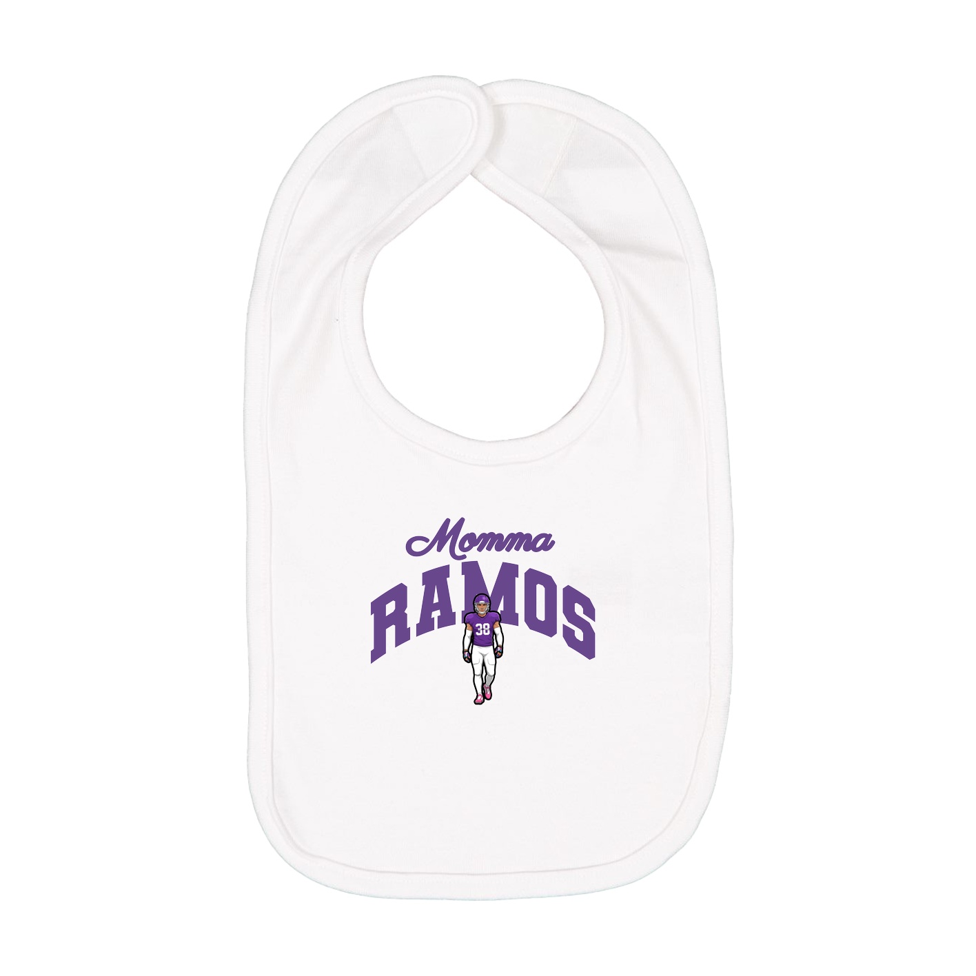 Infant Bib — Mothers Day Arch in White
