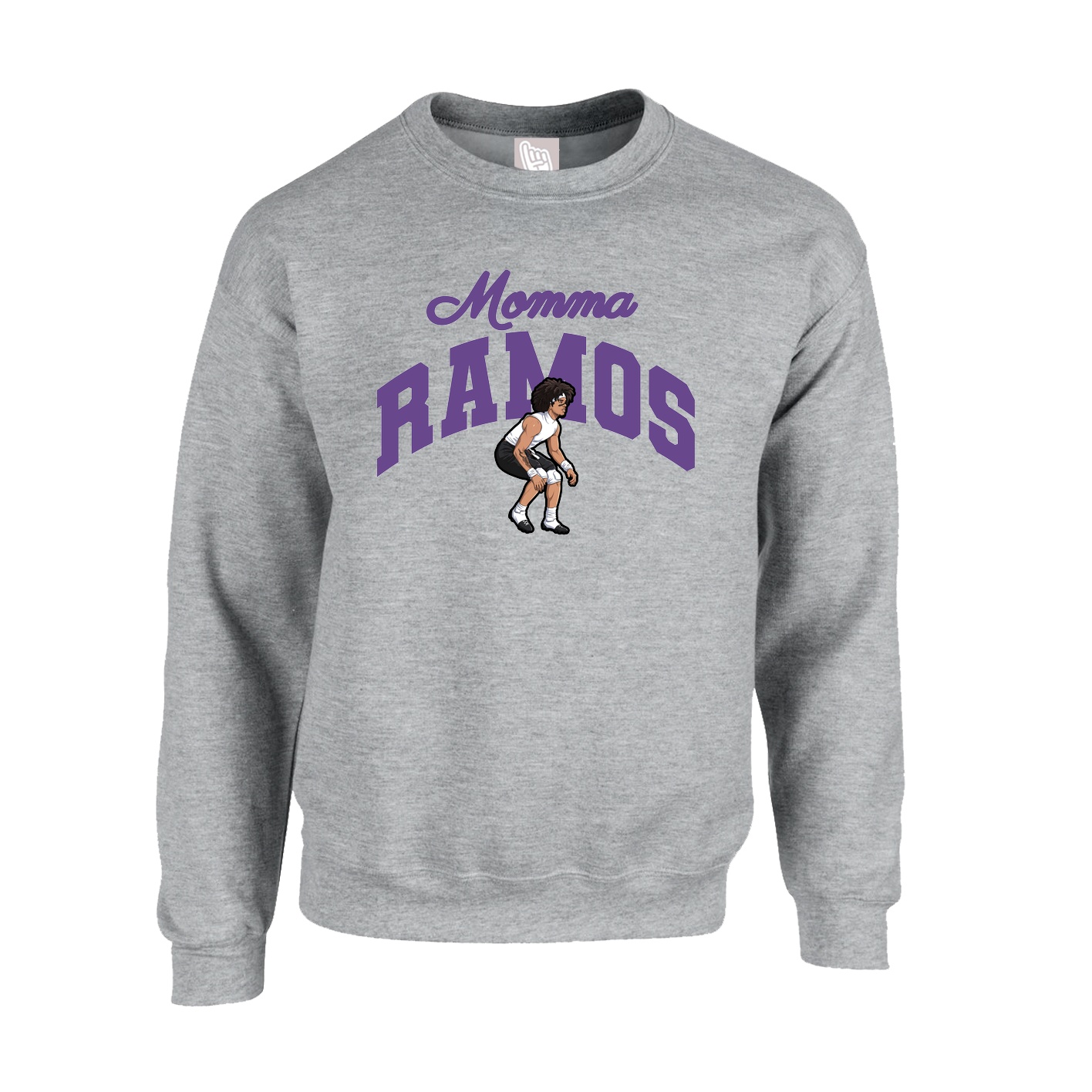 Fleece Crew — Mothers Day Arch in Grey