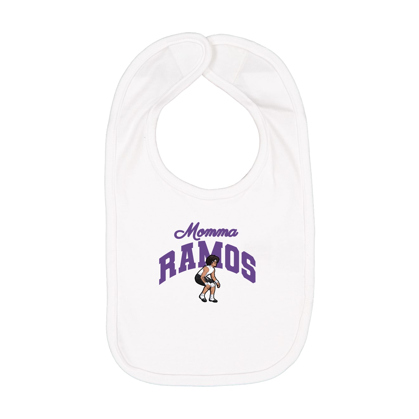 Infant Bib — Mothers Day Arch in White